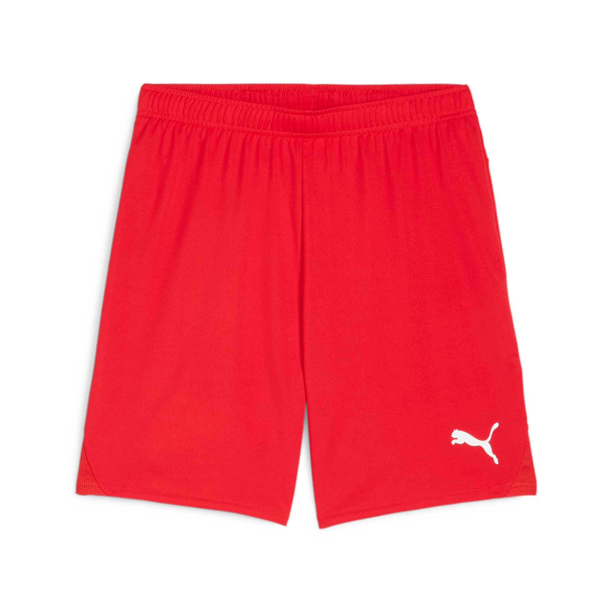 PUMA "TEAMGOAL SHORTS" aus Polyester, kniefrei, mit Interlock-Material, modernes Design