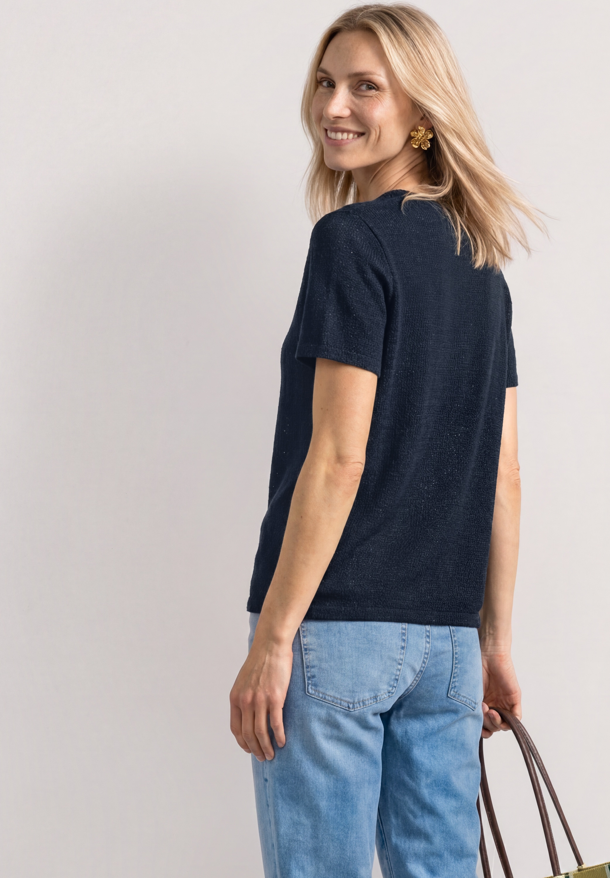 STREET ONE T-Shirt mit Rundhalsausschnitt
