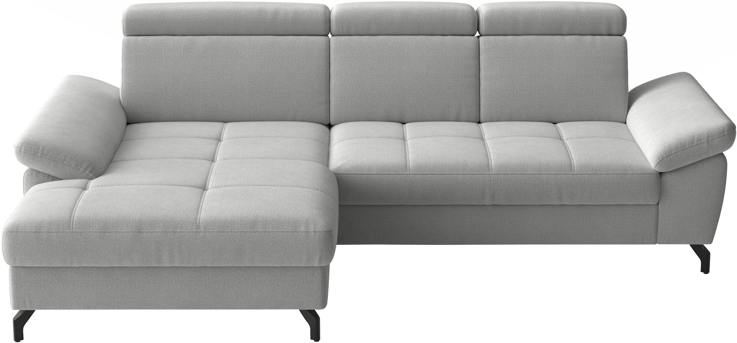 sit&more Ecksofa "Vanity, L-Form, B: 264 cm," Inkl.Sitz-,Kopf-und Armteilverstellung