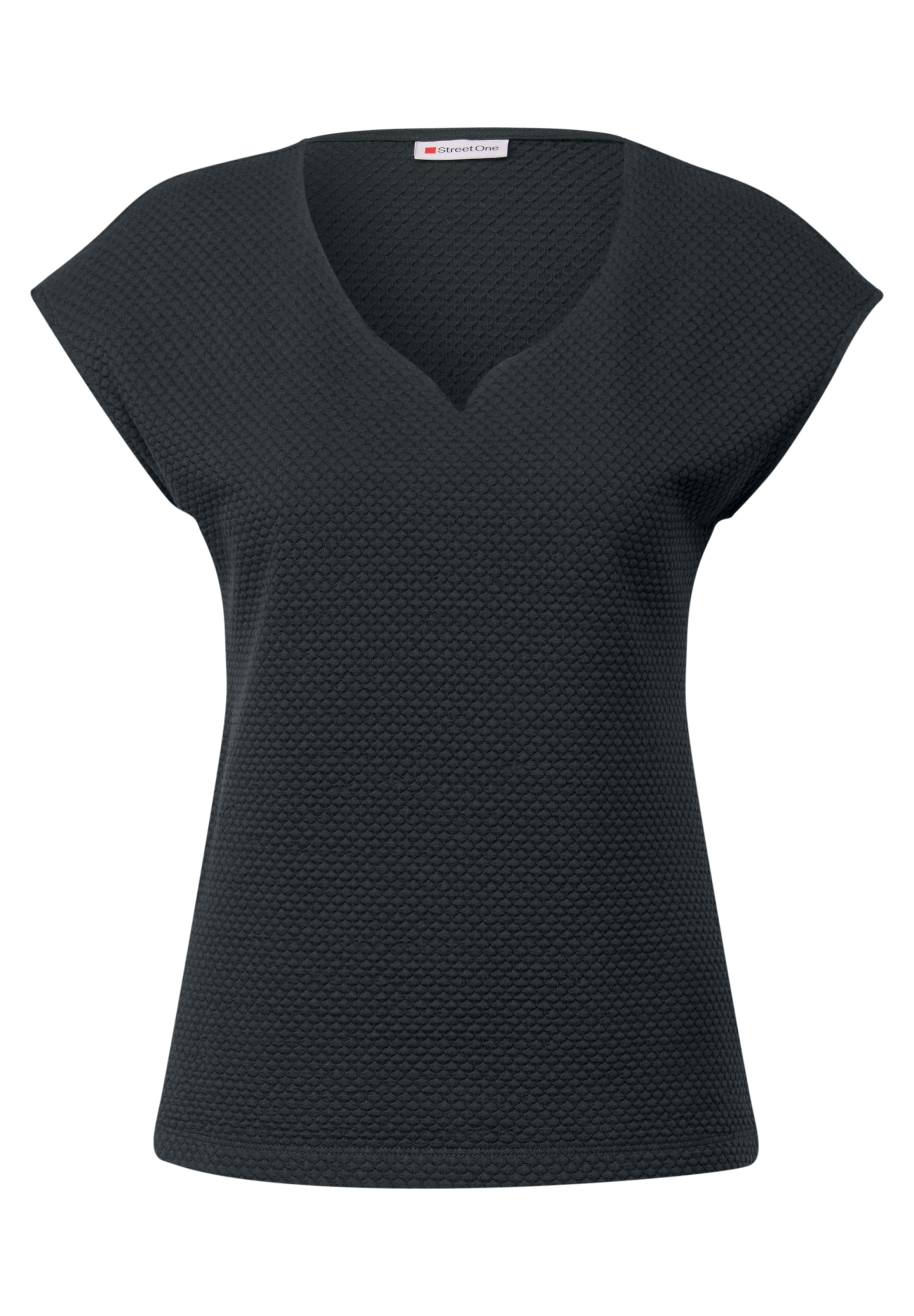 STREET ONE T-Shirt, aus softem Materialmix