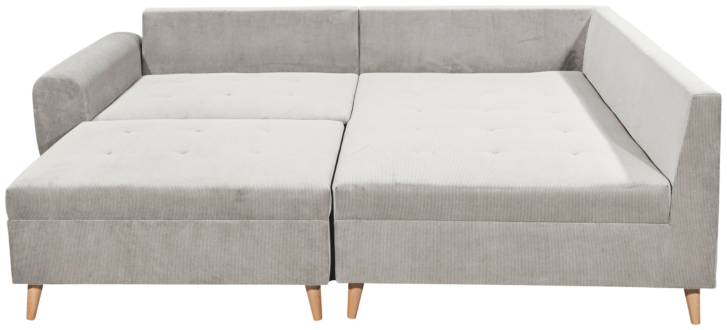 ED EXCITING DESIGN Ecksofa »Calanda L-Form«, mit Hocker, frei im Raum stellbar, Rücken- und Zierkissen