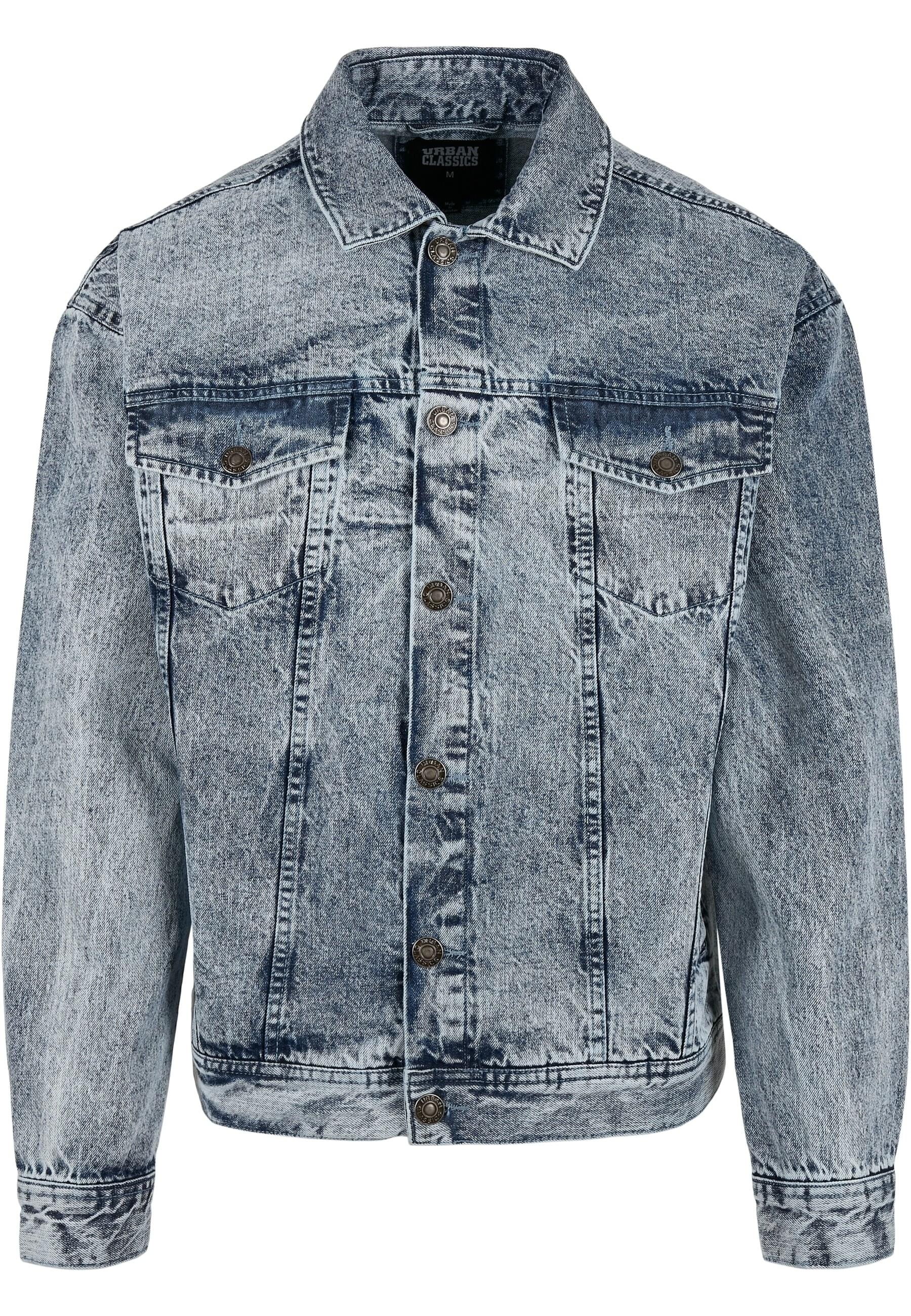URBAN CLASSICS Allwetterjacke »Urban Classics Herren Oversized Denim Jacket«, (1 St.), ohne Kapuze