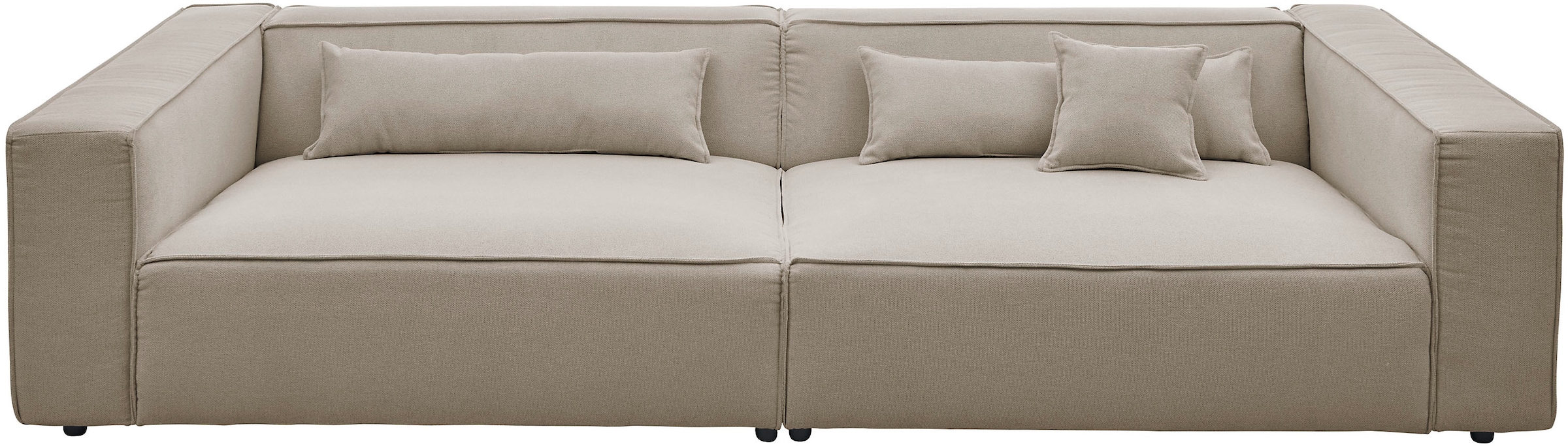 LeGer Home by Lena Gercke 3-Sitzer "PIARA XXL, Sofa mit Kedernaht in Cord, günstig online kaufen