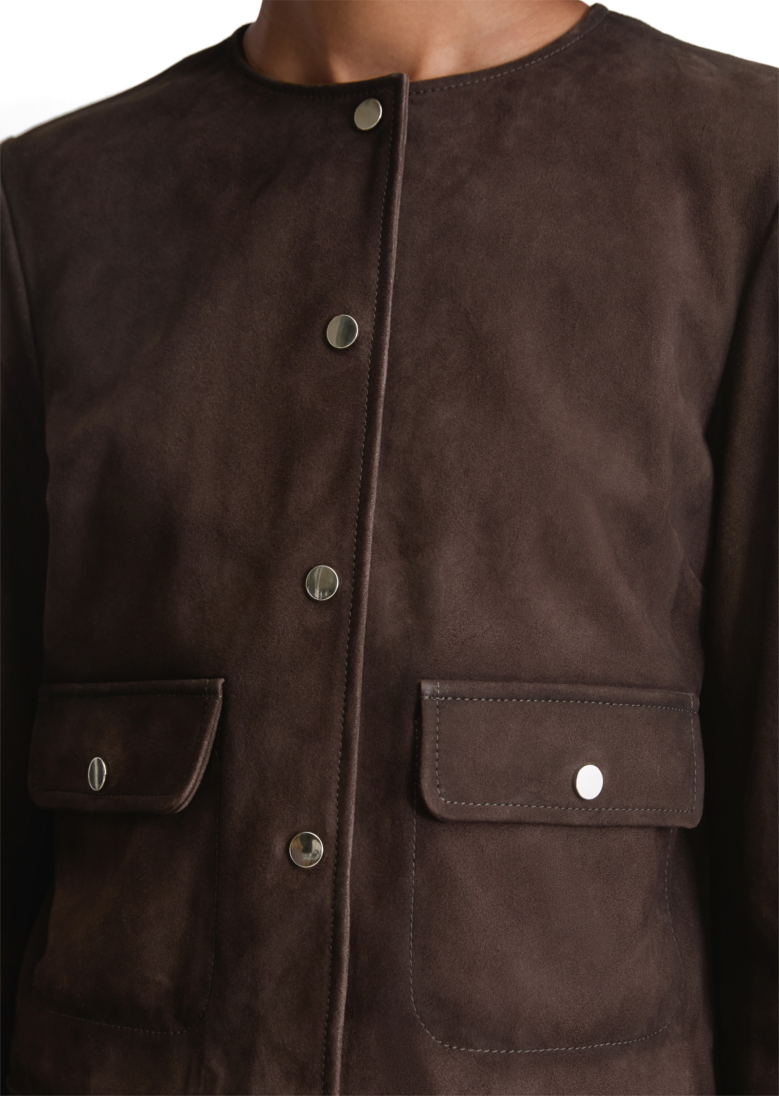 Marc O'Polo Lederjacke »aus softem Ziegen-Veloursleder«