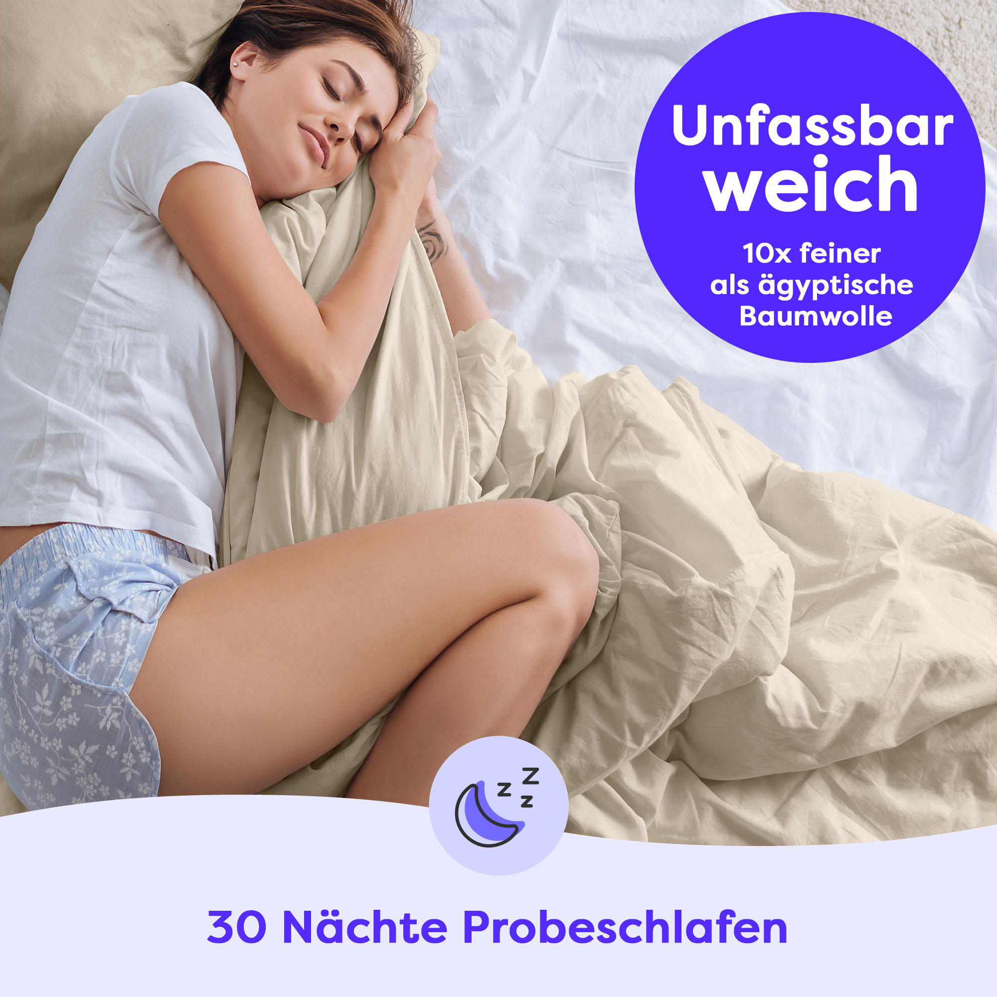 Thumbnail - Wolkenfeld Bettwäsche "Allergiker Bettwäsche, unfassbar weich" 2 tlg. tlg.