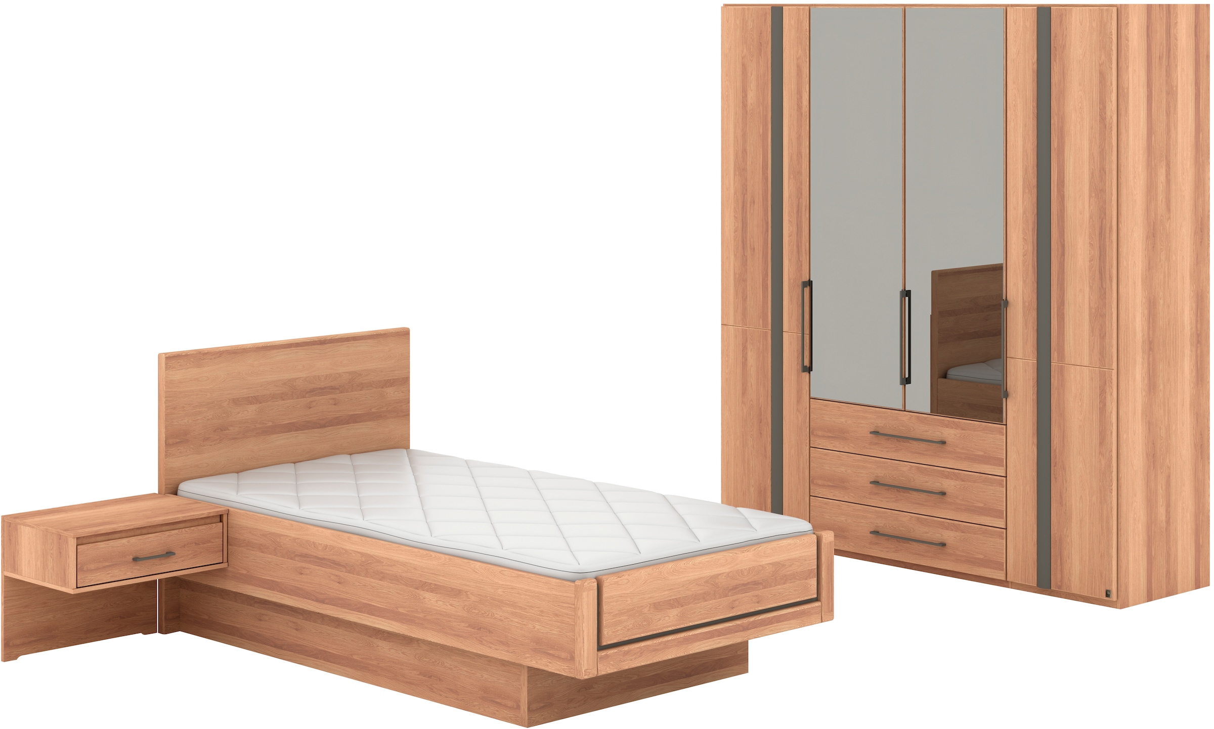 Musterring Schlafzimmer-Set "Sorrent, Kleiderschrank, Bett & Nachtkommoden, günstig online kaufen