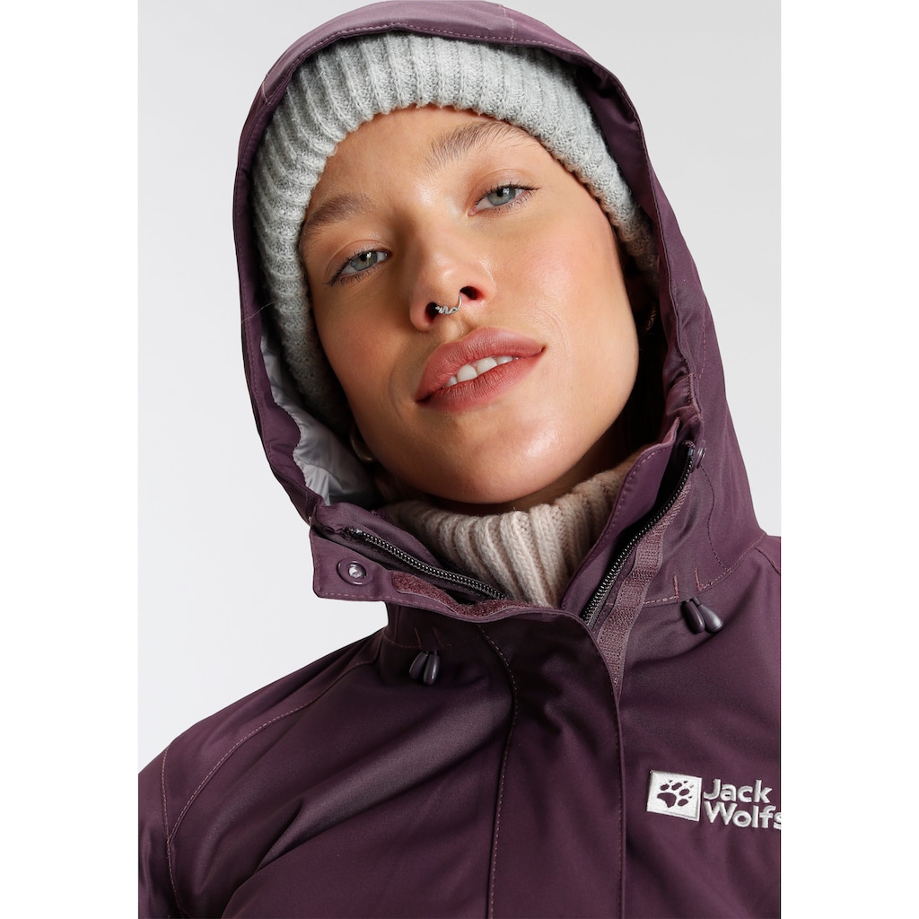 Jack Wolfskin 3-in-1-Funktionsjacke »MANAPOURI«, mit Kapuze, Wasserdicht & Winddicht & Atmungsaktiv