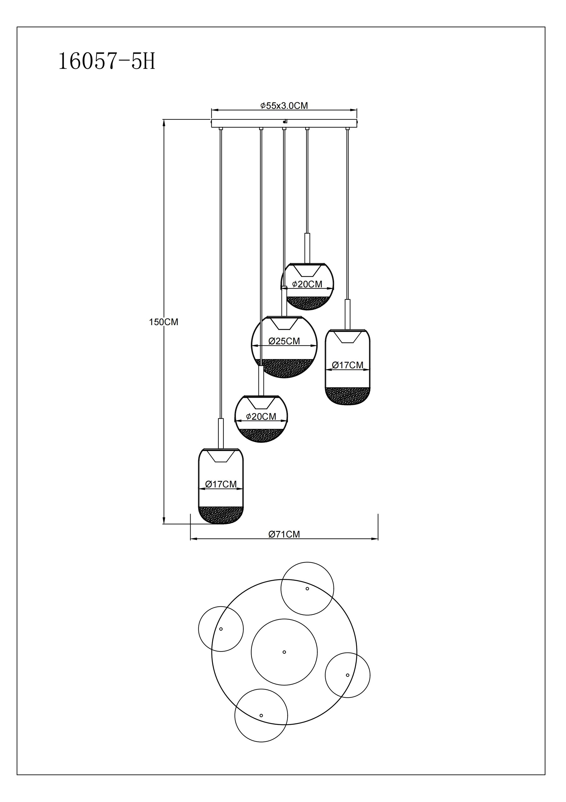 GLOBO LIGHTING Hängeleuchte »SEVERIN« LED-Modul 1 Stk. Warmweiß Hängelampe Esszimmer-Leuchte Esstischleuchte Wohnzimmer