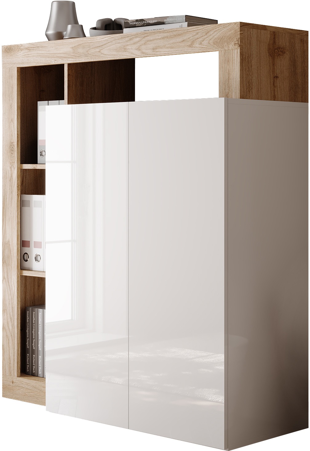 Home affaire Sekretär "Hamburg Breite 108 cm, Höhe 126 cm, 2 Türen, PC-Schr günstig online kaufen