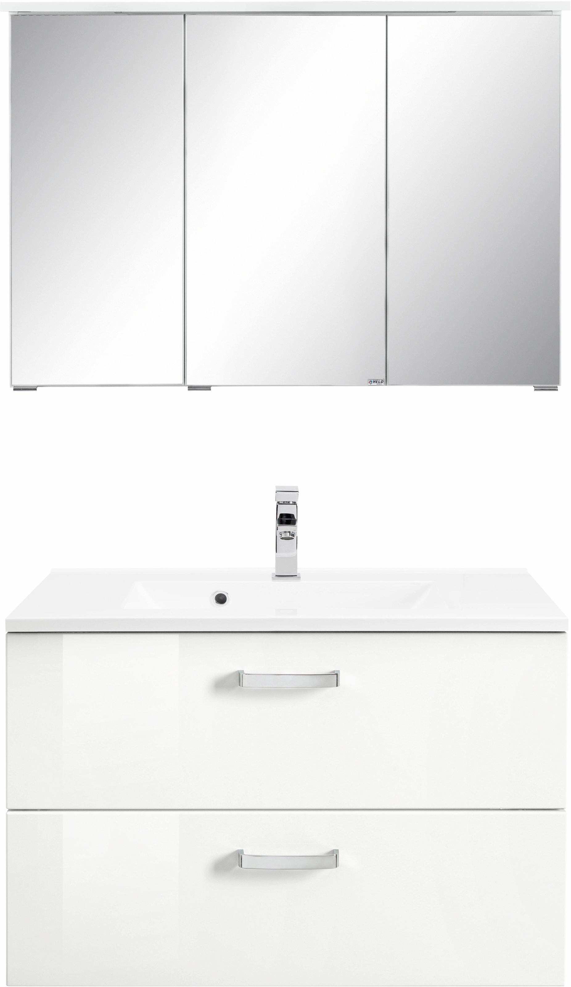 welltime Badmöbel-Set "Ravenna" 2 Stk. tlg. mit Soft-Close Funktion günstig online kaufen