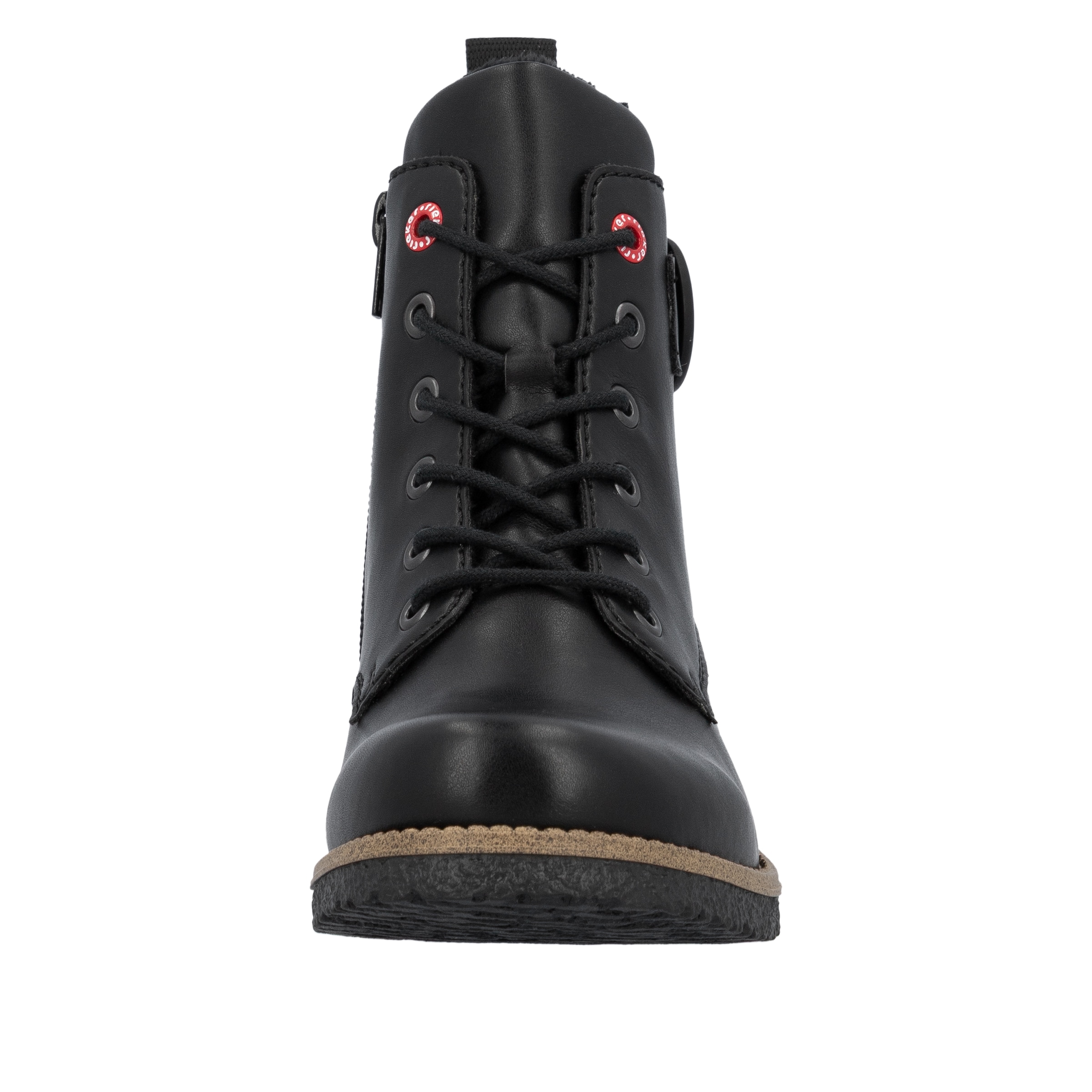 Rieker Schnürstiefelette, Schnürboots, Stiefelette, Blockabsatz mit dekorativer Zierschnalle