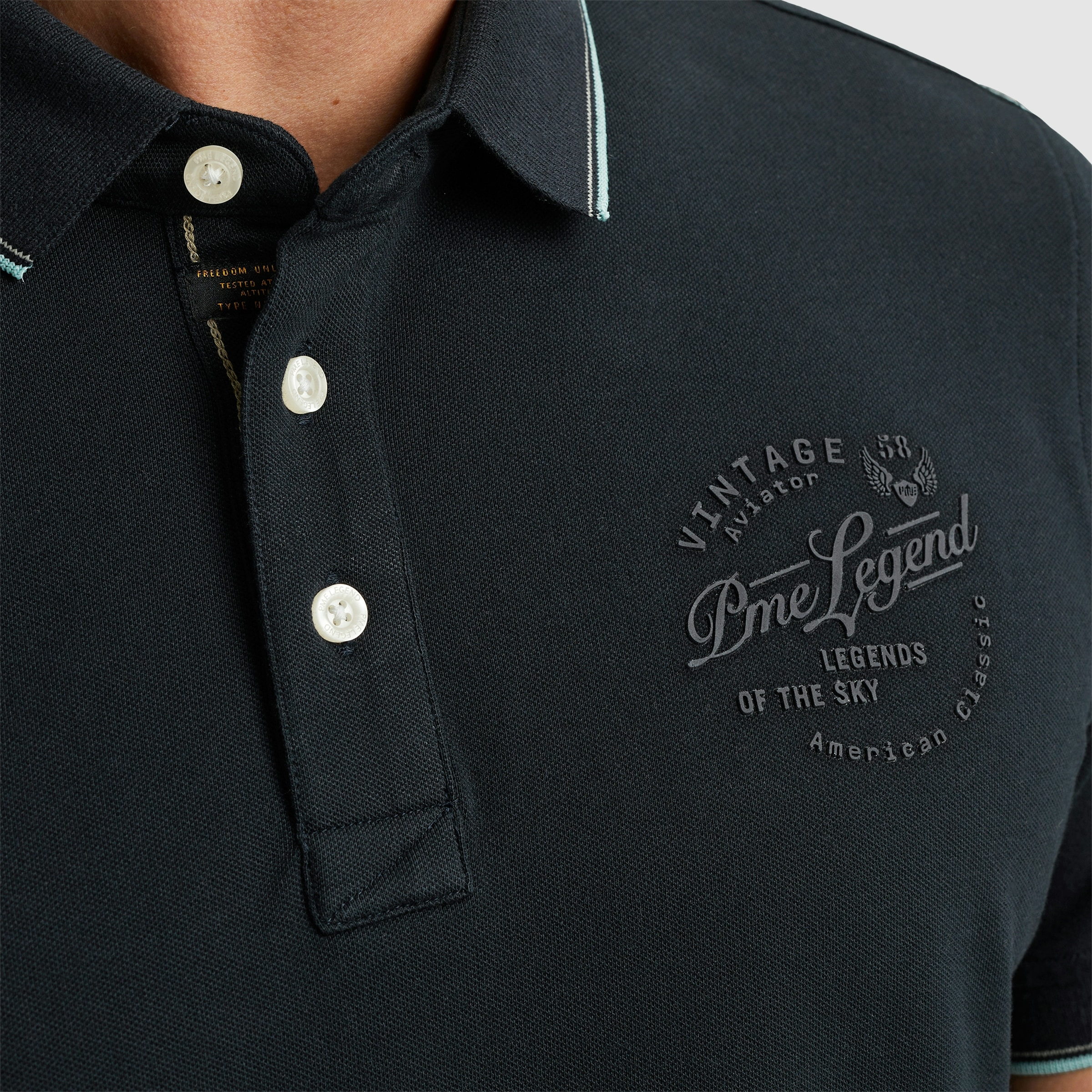 PME LEGEND Poloshirt »Short sleeve polo stretch pique package«, mit Schriftzug
