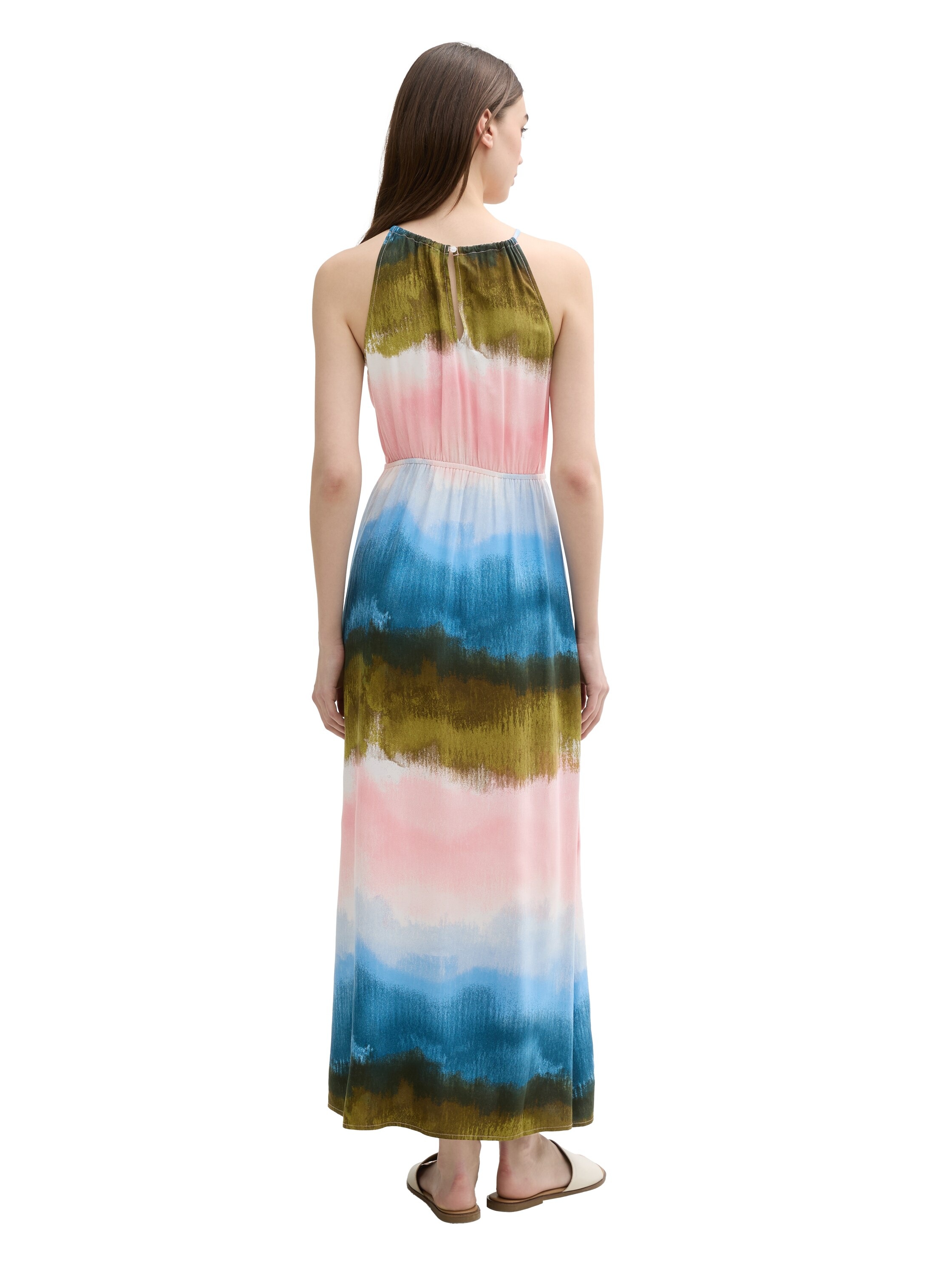 TOM TAILOR Denim Neckholderkleid Ohne Taschen Sommerkleid mit Knopfverschlu günstig online kaufen