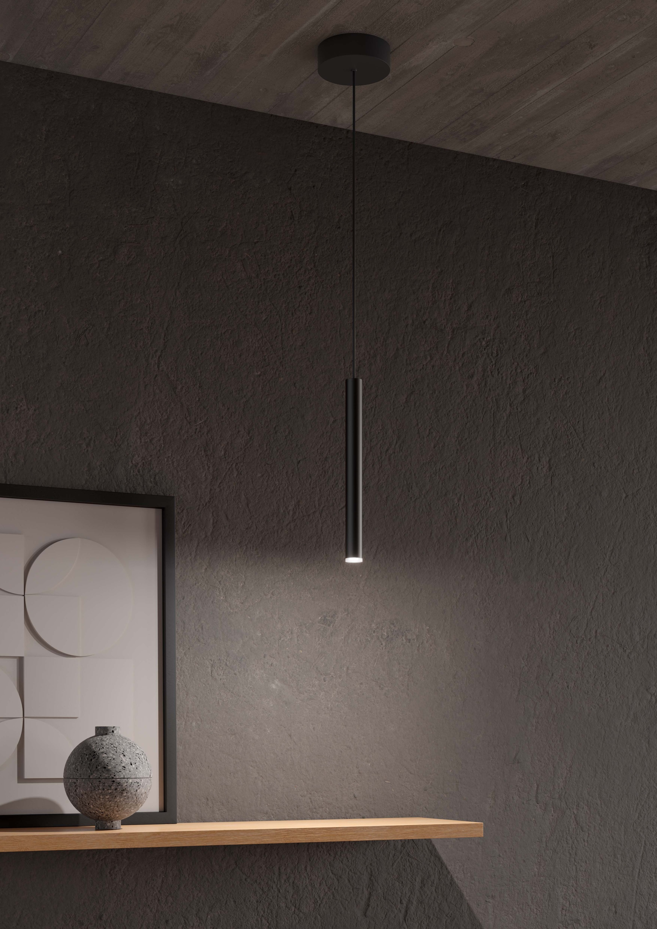 Musterring LED Pendelleuchte »CALINA, 1-flammige LED Hängelampe 3W 330 Lumen 2300-4000K CCT« LED-Board 1 Stk. warmweiß - kaltweiß mit Fernbedienung, Höhe einstellbar bis 150cm, dimmbar, Memory