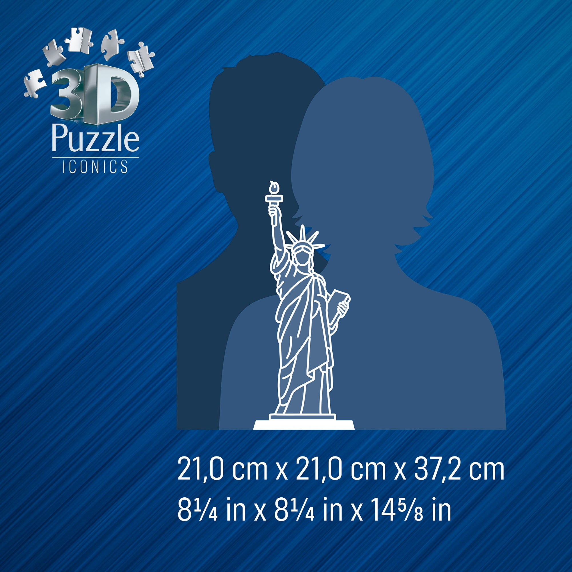 Ravensburger 3D-Puzzle »Iconics: Freiheitsstatue - mit Licht«, Made in Europe