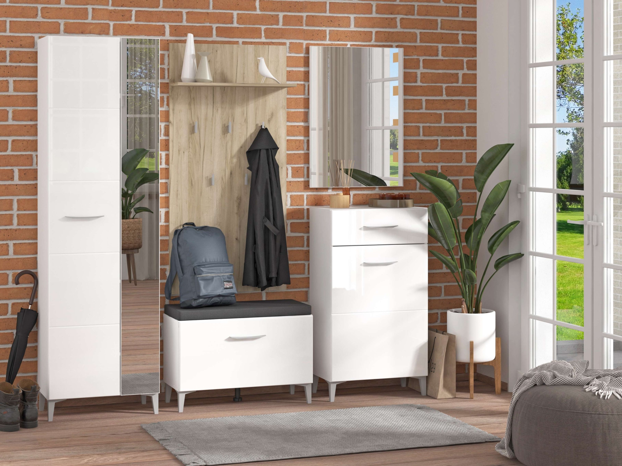 Home affaire Garderoben-Set "Como" Komplett-Set