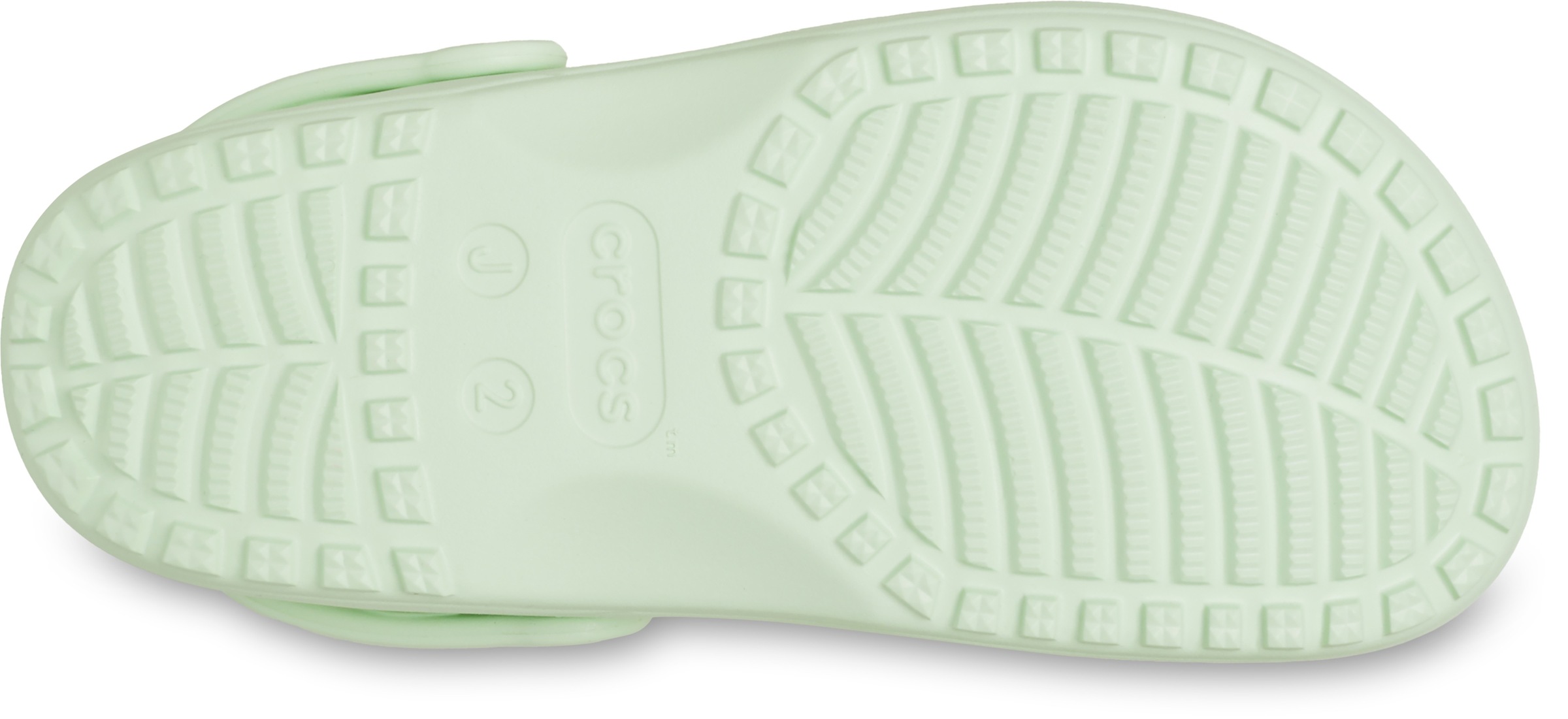 Clog CROCS "Classic Floral Cut Out Clog", Mädchen, Gr. 37, lindgrün, Croslite™, geblümt, Schuhe Clog, Sommerschuh, Sandale, Strandschuh mit schwenkbarem Fersenriemen 2