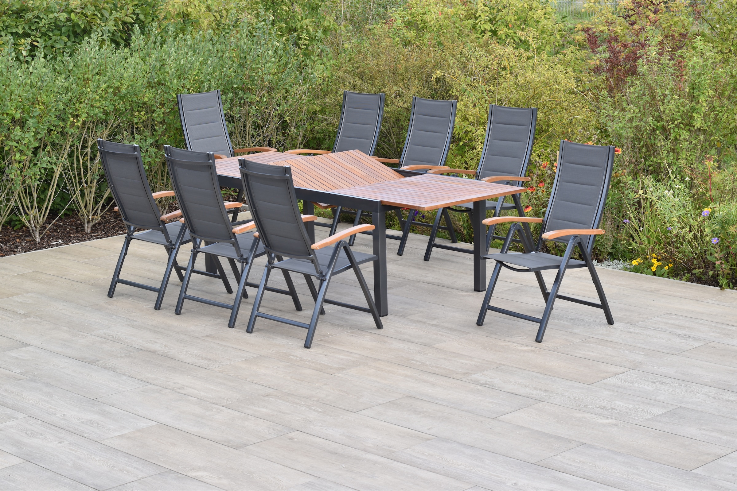 MERXX Garten-Essgruppe ""Paxos"" Set, 5-fach verstellbare Rückenlehne, gepo günstig online kaufen