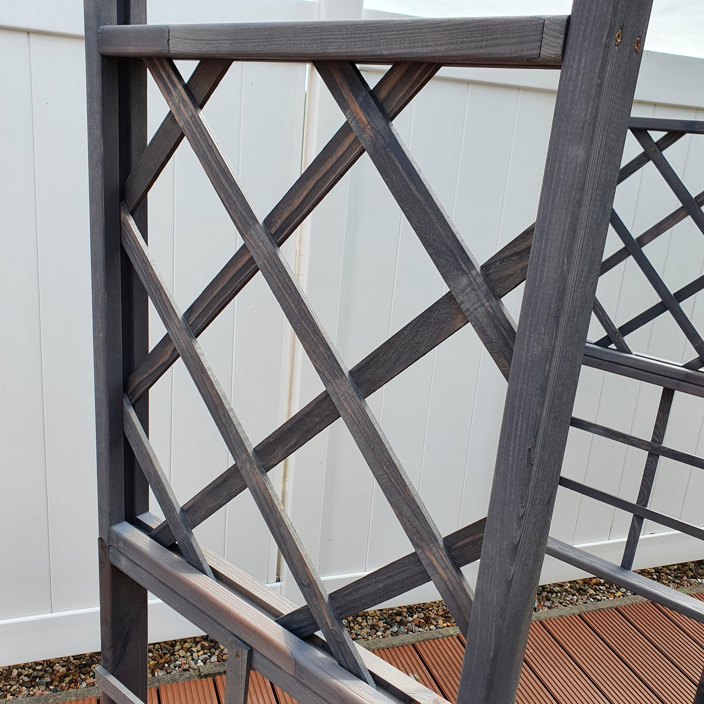 Pergola PROMADINO "Ben", grau, B:192cm, Pergolen, BxTxH: 200x60x210 cm 3