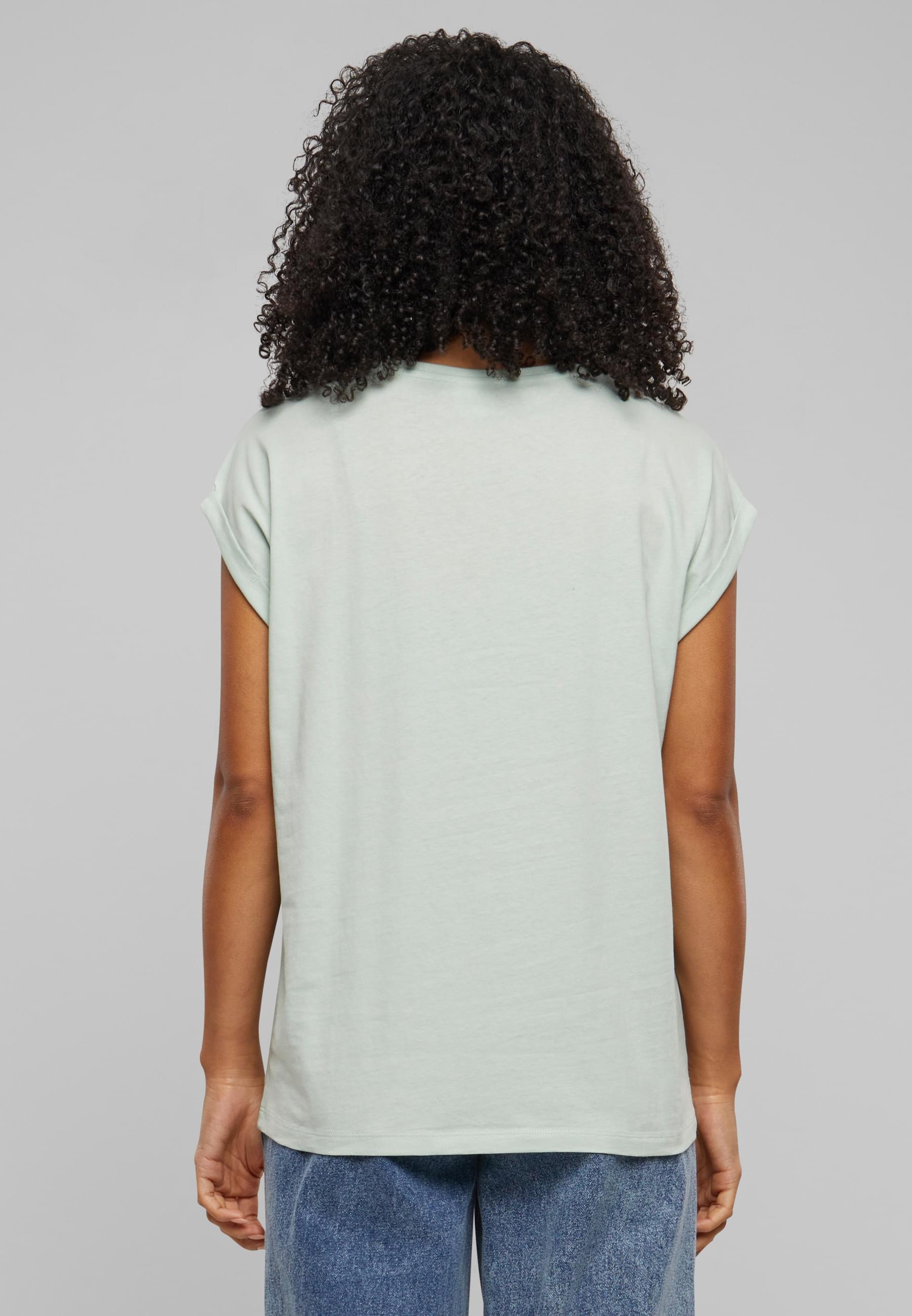 URBAN CLASSICS Kurzarmshirt »Urban Classics Damen Ladies Extended Shoulder Tee«, (1 tlg.)
