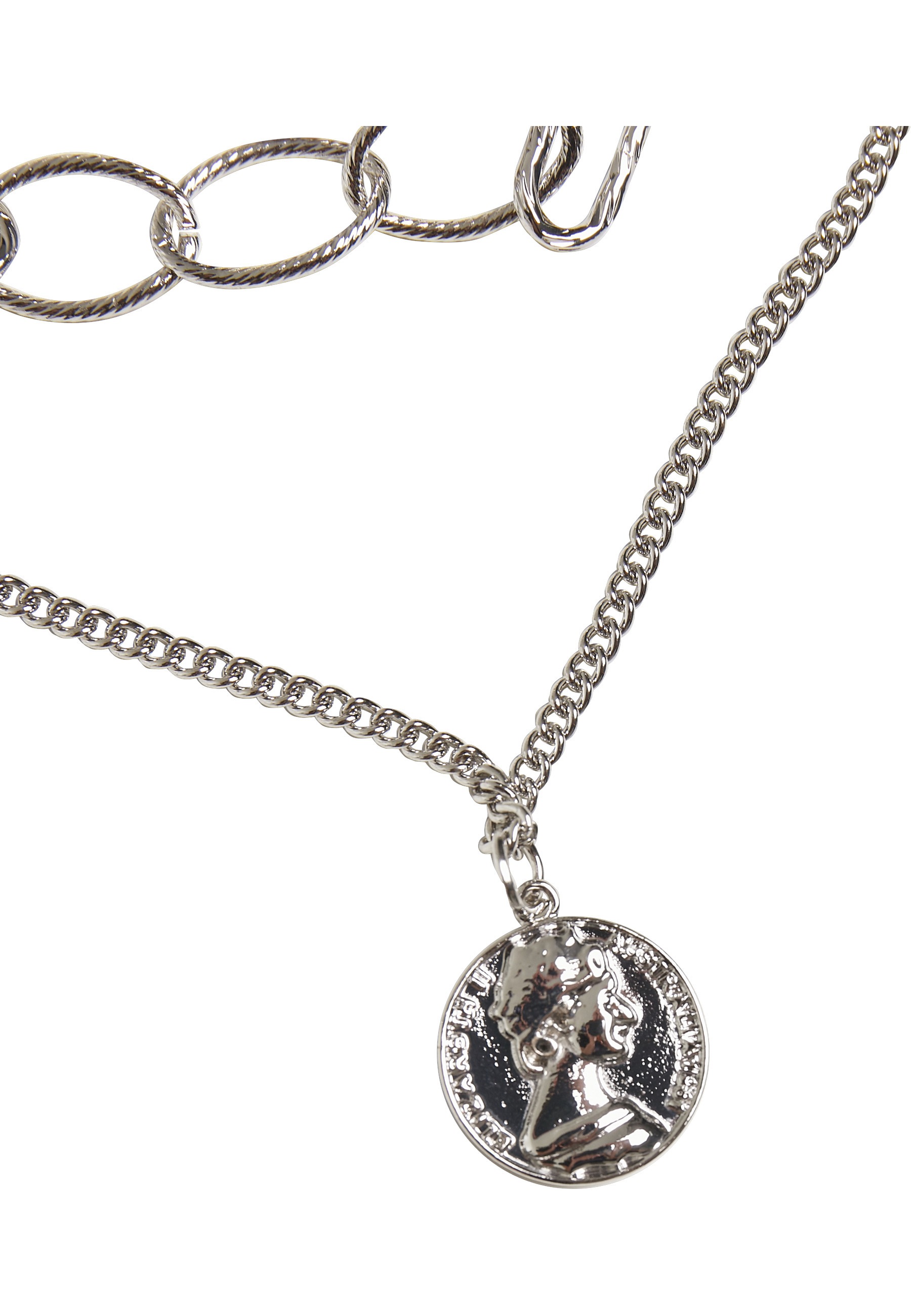 URBAN CLASSICS Edelstahlkette »Urban Classics Unisex Ocean Layering Necklace«