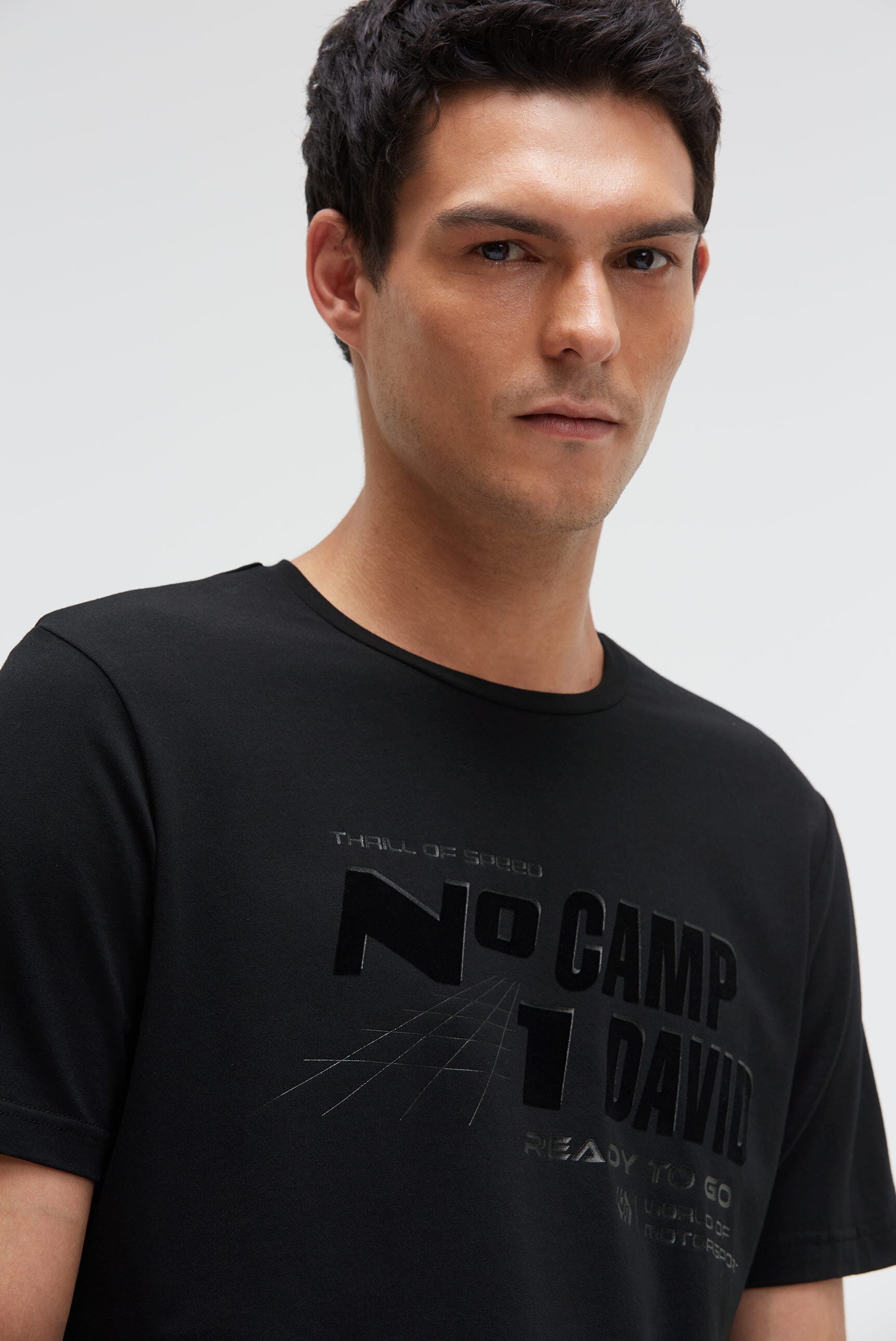 CAMP DAVID Rundhalsshirt mit Baumwolle