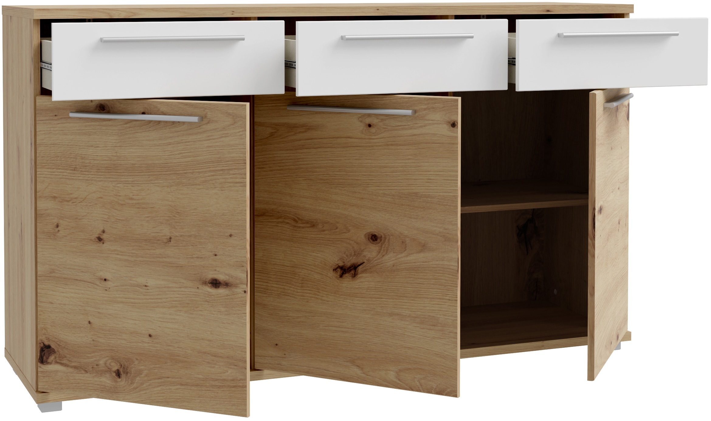 FORTE Sideboard »Allister«, viel Stauraum, trendiges Dekor