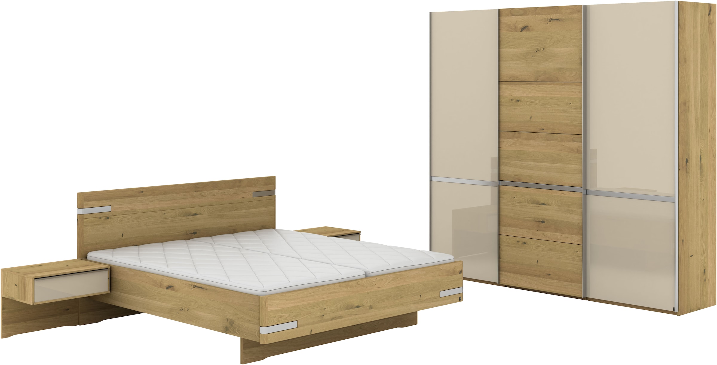 Musterring Schlafzimmer-Set "Savona, Kleiderschrank, Bett & Nachtkommoden, günstig online kaufen