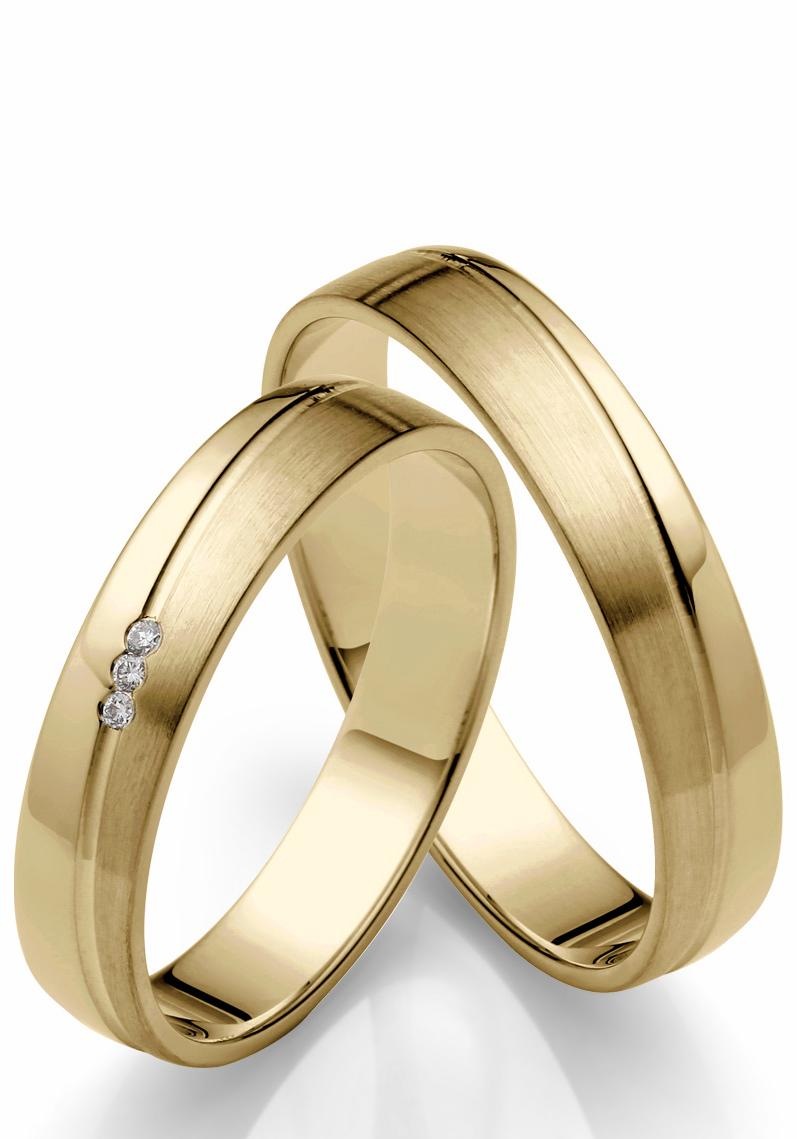 Firetti Trauring »Schmuck Geschenk Gold 375 Hochzeit Ehering "LIEBE"«, Made in Germany, wahlweise mit oder ohne Brillanten