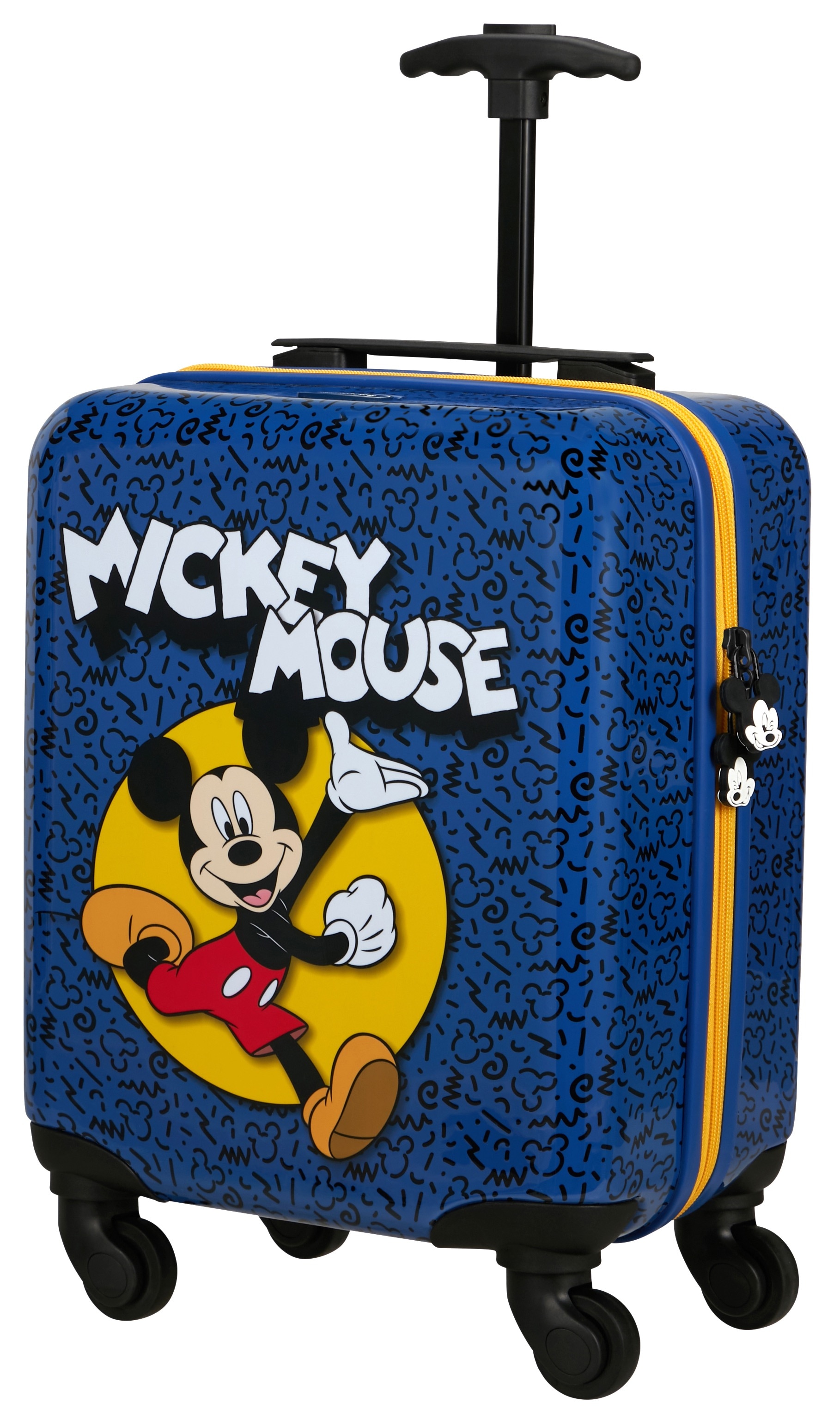 Samsonite Kinderkoffer "DAYDREAM DISNEY, Mickey Happy" 24 l 4 Rollen mit oberem Fach und Trennpolster, mit unterem Fach und Kreuzspanngurt