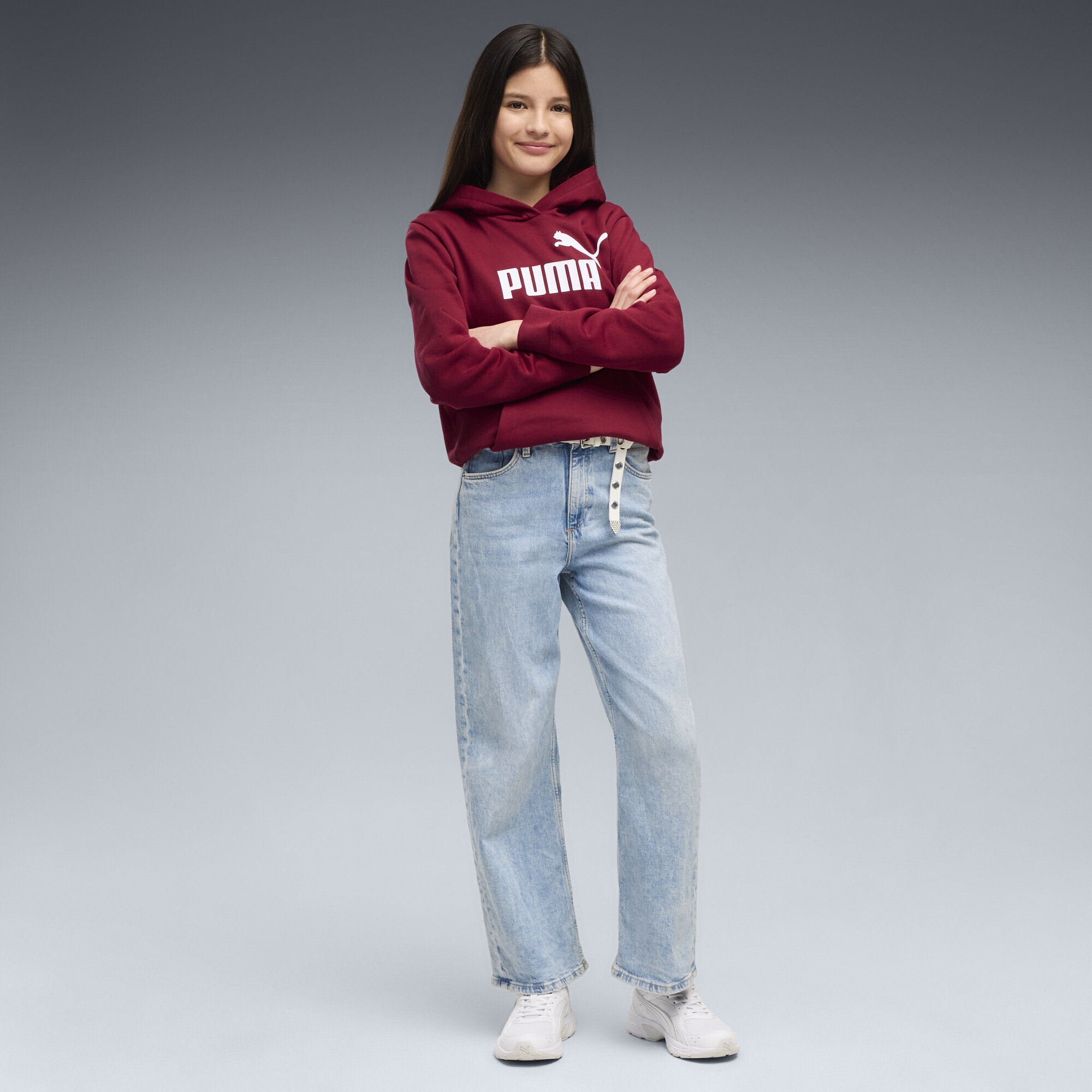 PUMA Hoodie »ESS No. 1 Logo Fleece-Hoodie Mädchen«
