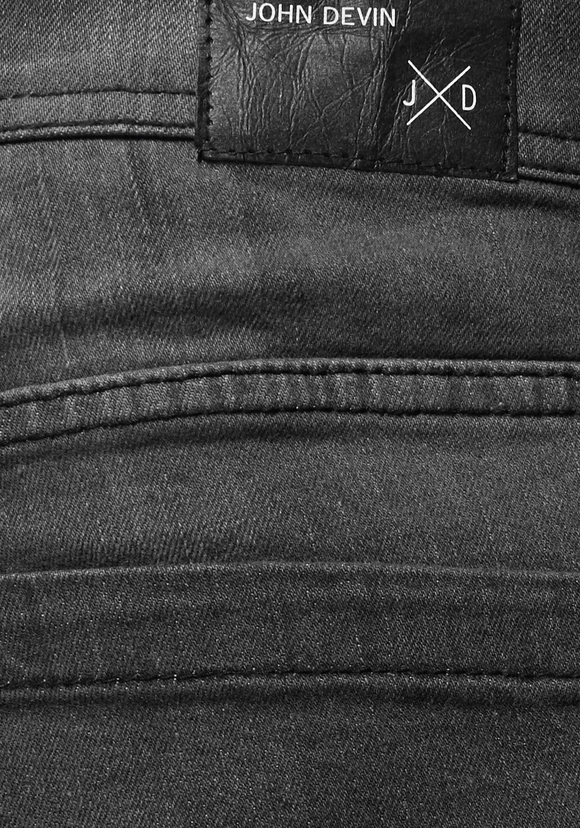 John Devin Straight-Jeans, gerade Passform, gerades Bein, niedrige Leibhöhe