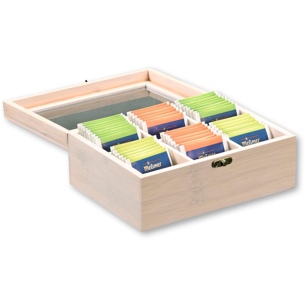 KESPER for kitchen & home Teebox »Tee-Box mit 6 Fächern«, (1 tlg.)