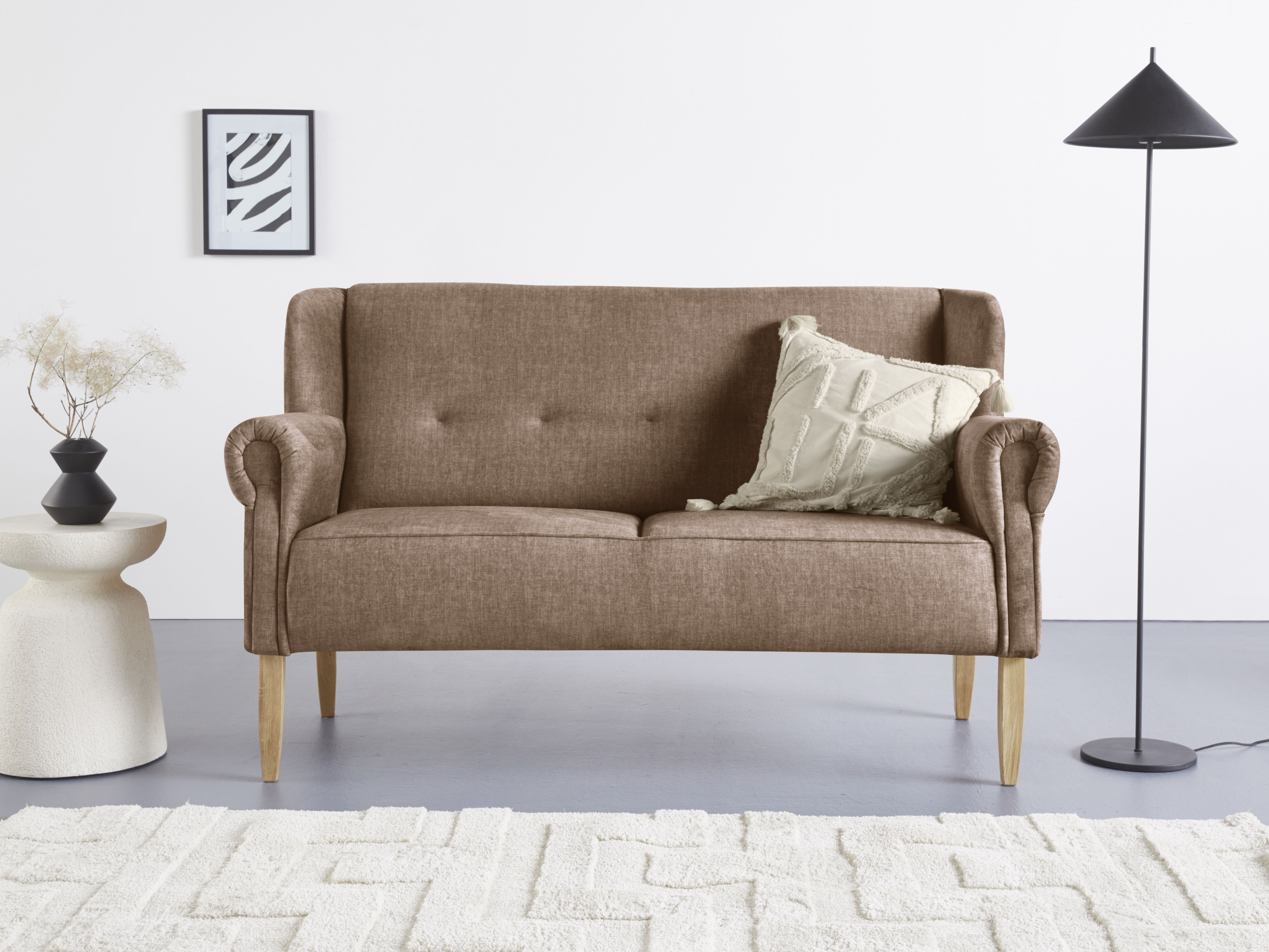Home affaire Küchensofa "Moro Couch mit Federkern, bequem, Breite" in verschiedenen Stoffe und Farben