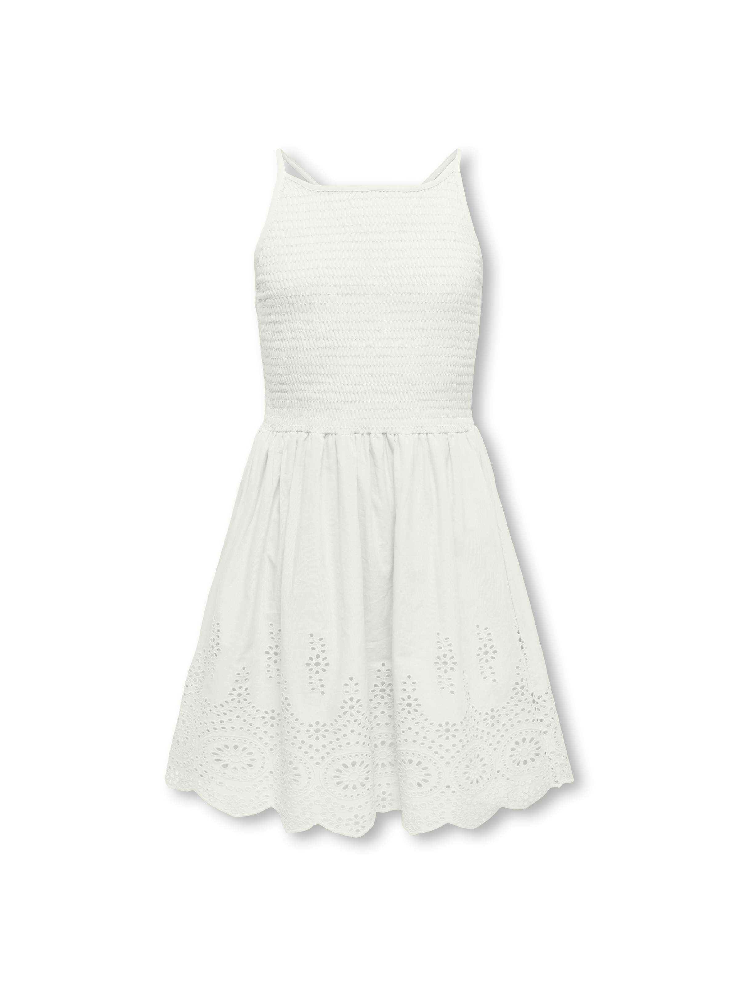Kids Only Sommerkleid "Kogbondi Life Strap Emb Dress Wvn" 1 Tlg. Mit Tollem Spitzenrock