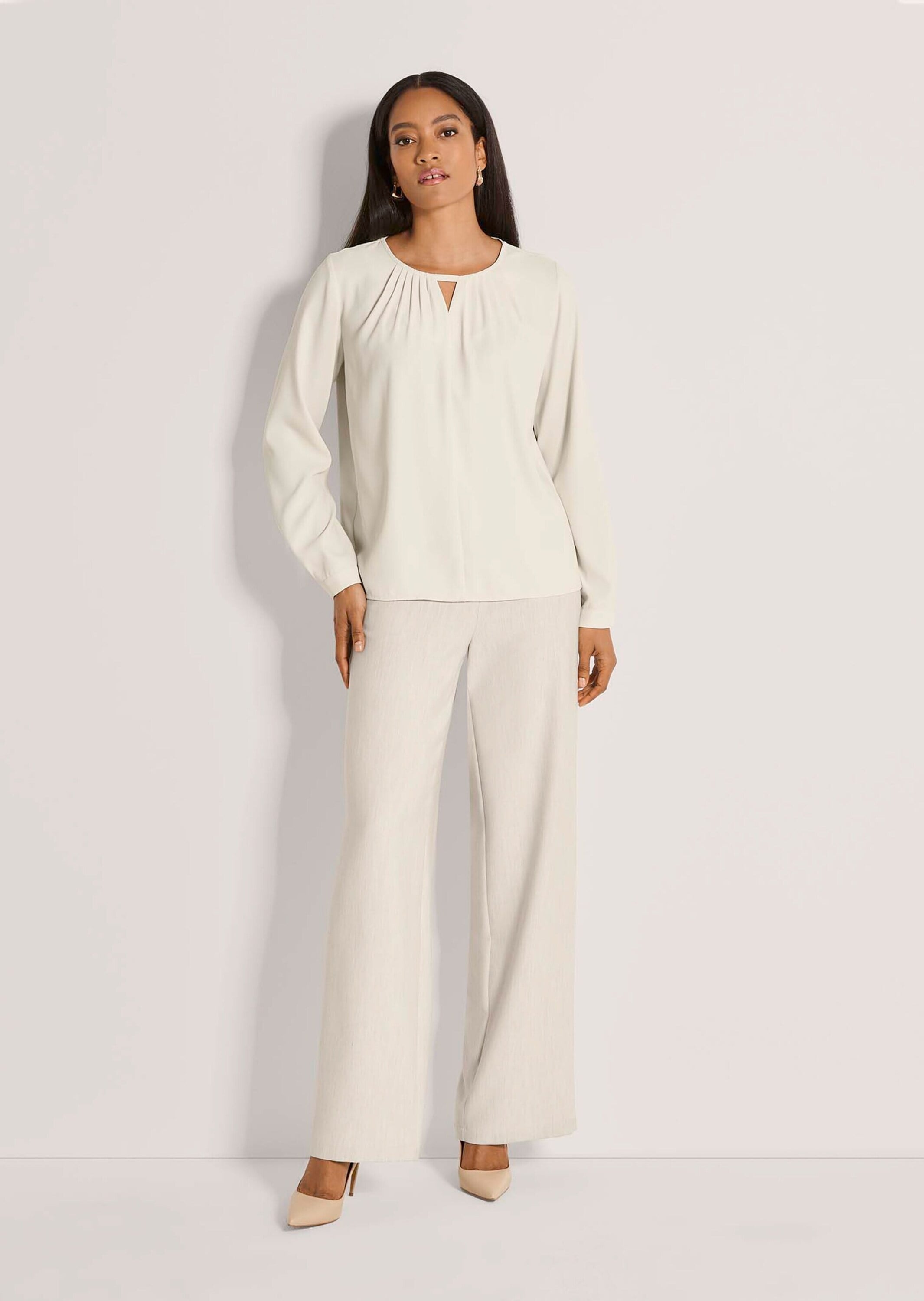 MADELEINE Schlupfbluse »Bluse Schlupfbluse mit Cut-out und Rundhals«