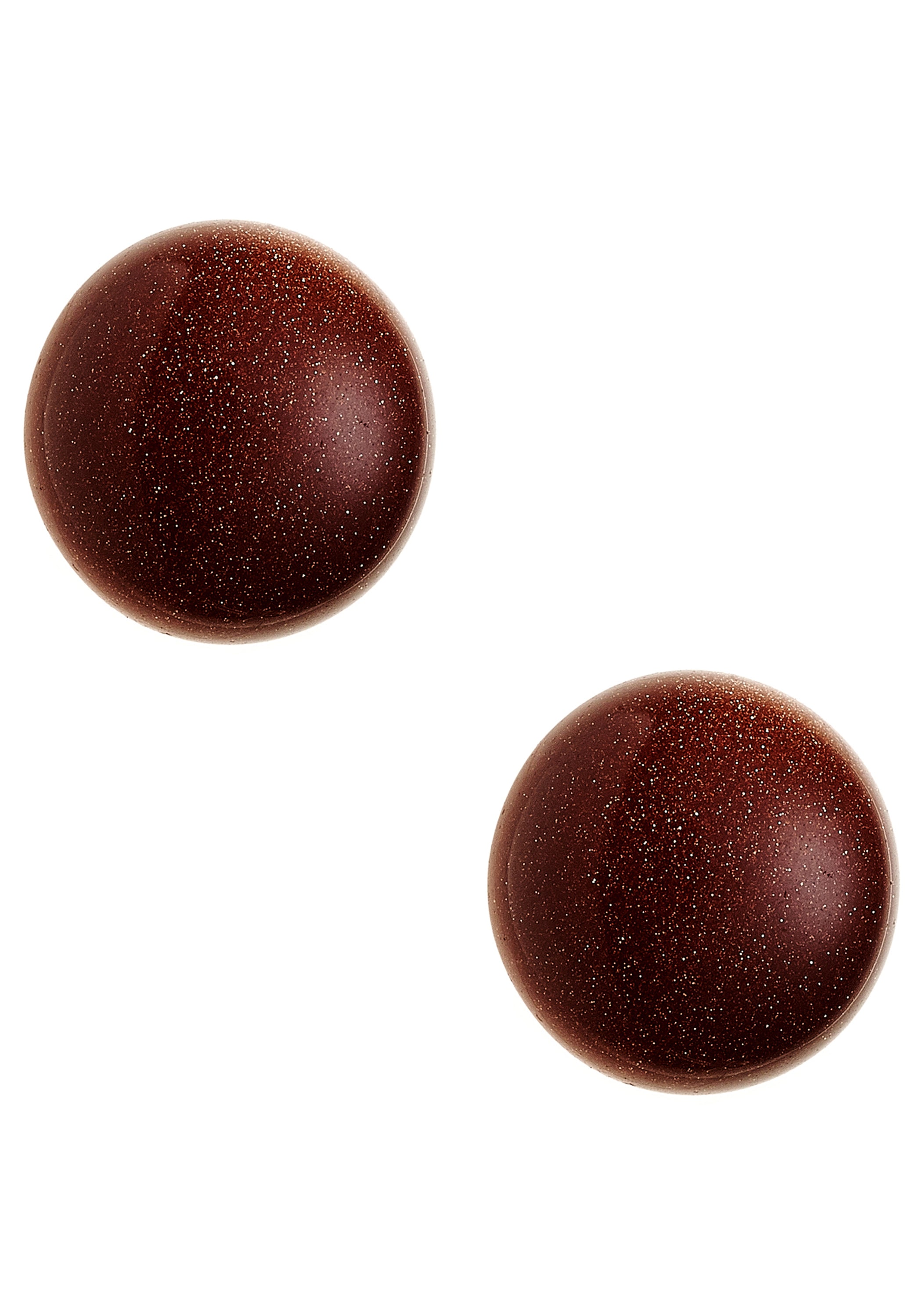 JOBO Paar Ohrstecker »Ohrringe Silberohrringe rund 12 mm« 925 Silber mit Goldfluss-Steinen