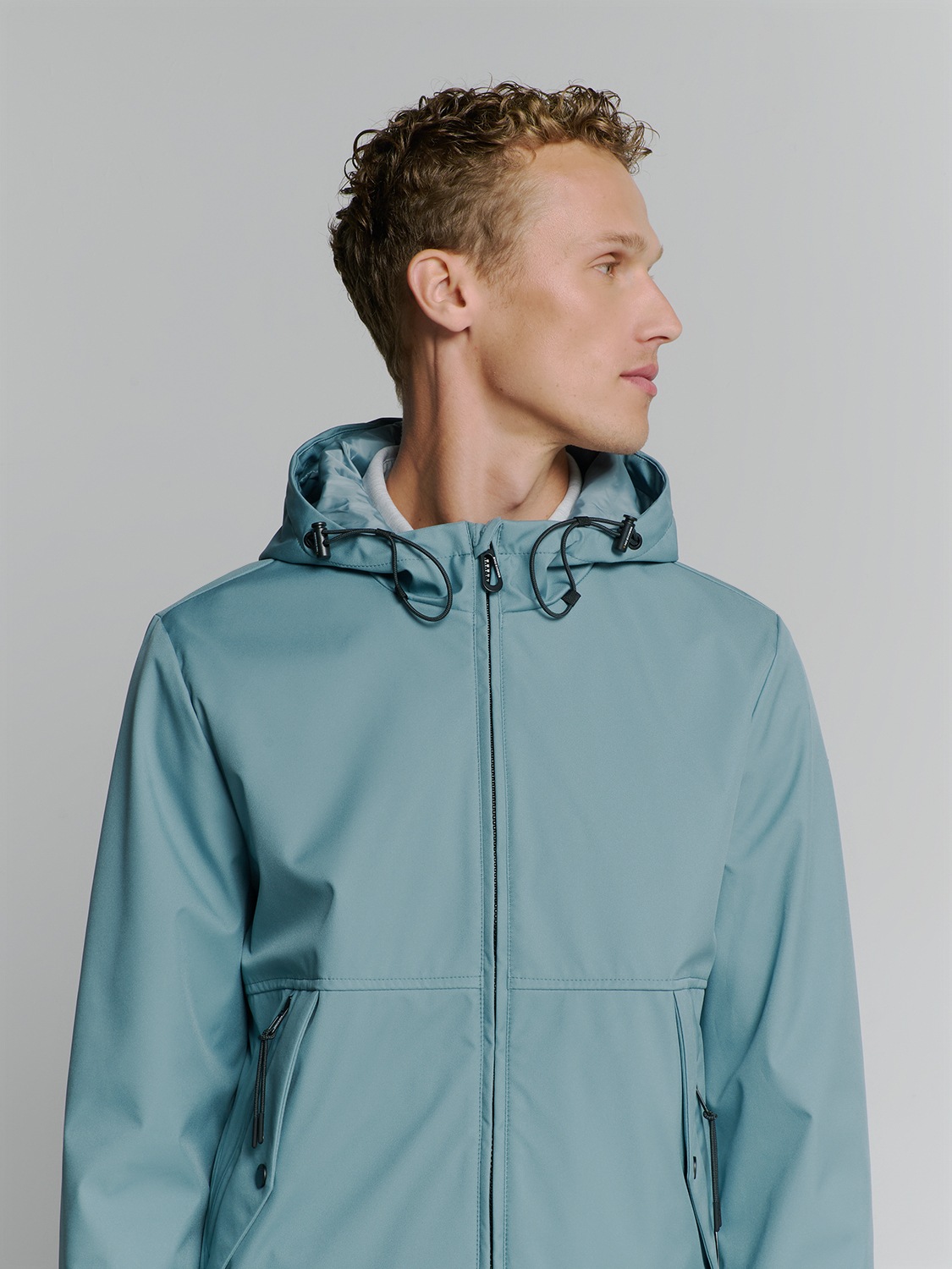 NO EXCESS Kurzjacke »No Excess Jacke mit Kapuze Jacket Mid Long Hooded«