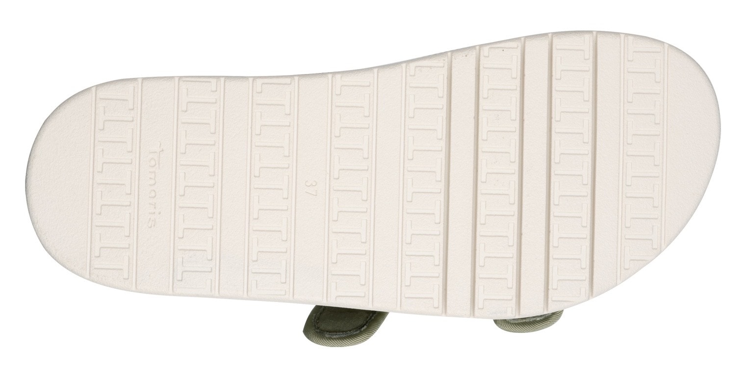 Tamaris Pantolette, Plateau, Sommerschuh, Schlappen mit verstellbaren Schnallen