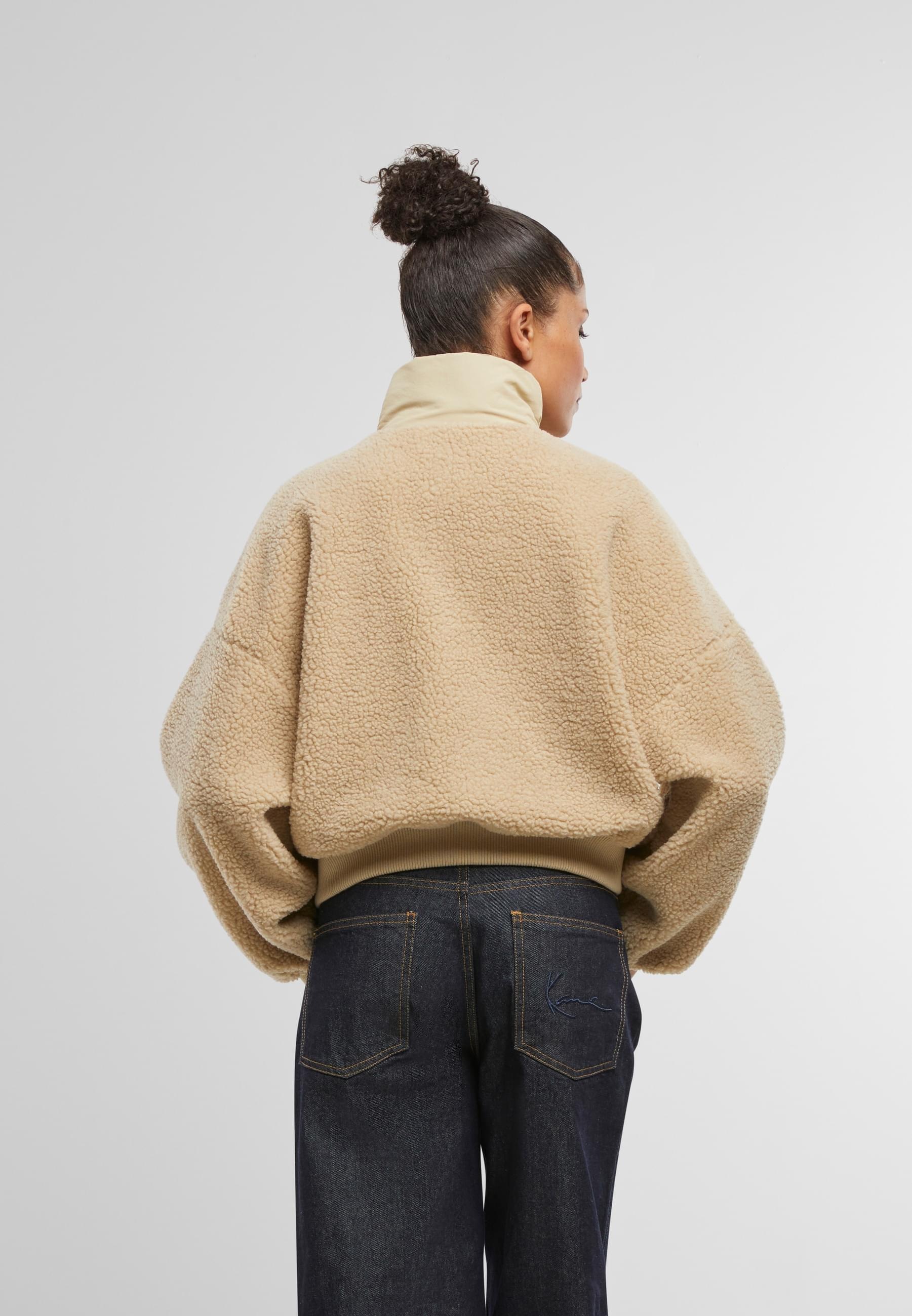 Karl Kani Bomberjacke »Karl Kani OG Crop Teddy Bomber Jacket«, (1 St.), ohne Kapuze