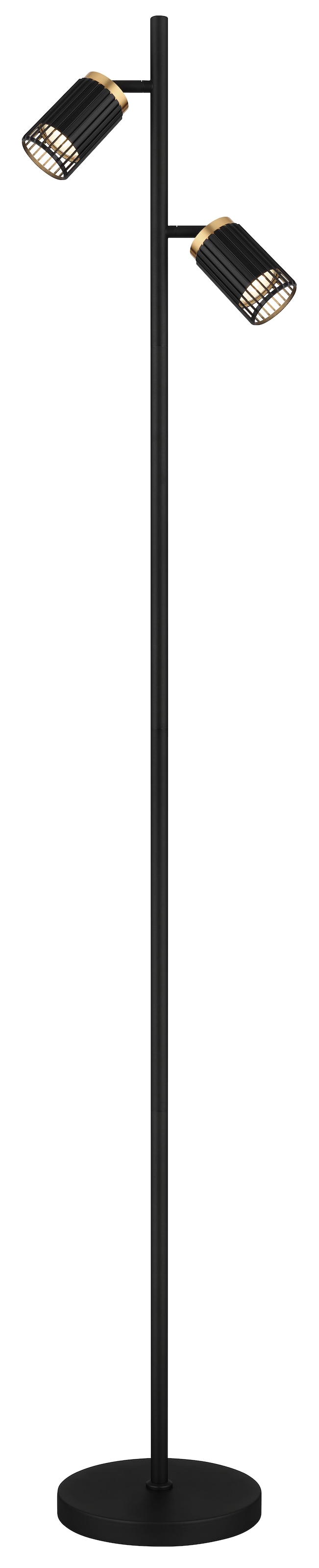 GLOBO LIGHTING Stehlampe "KORBEN", 1 Stk.schwarz, Wohnzimmer, Leuchten, Stehleuchte/Wohnzimmer/Schlafzimmer/Flur