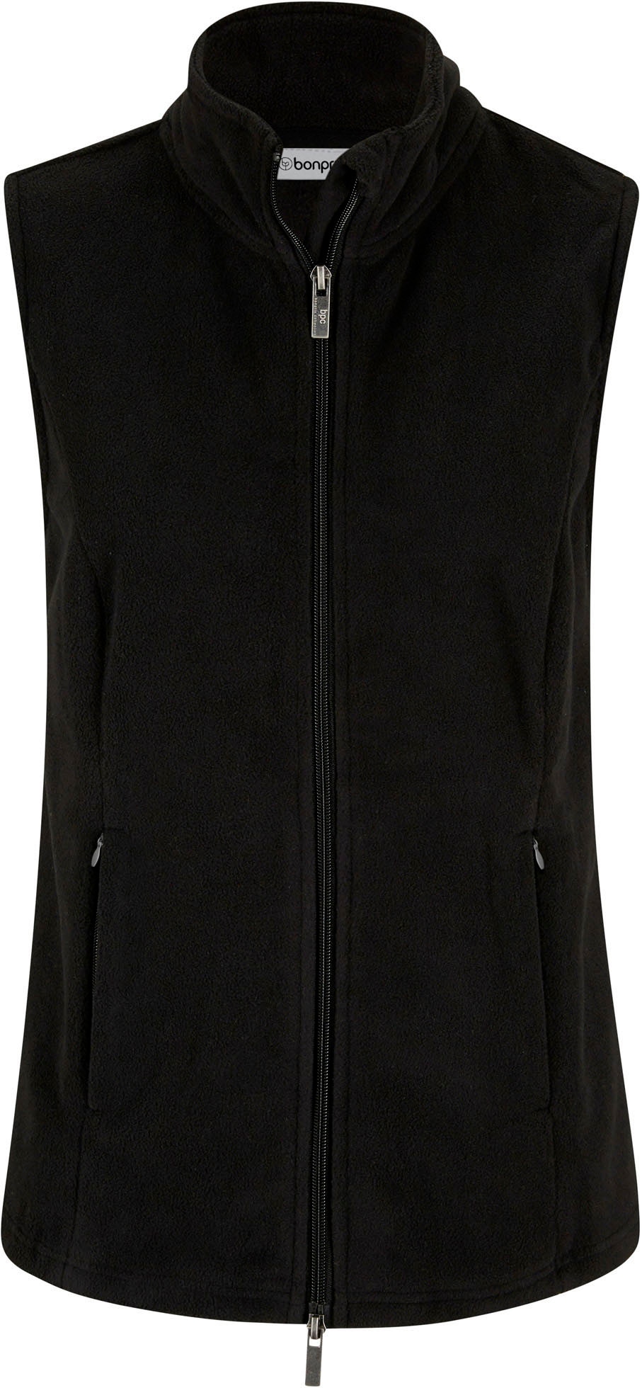 bonprix Fleeceweste »Fleece-Weste mit Taschen« aus Fleece, mit Reißverschlusstaschen, mit Stehkragen, unifarben