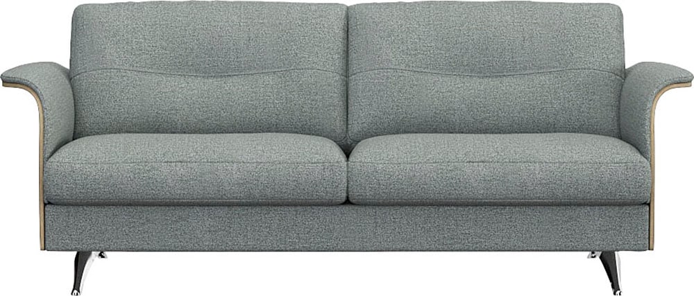 2,5-Sitzer »Glow Sofa, Couch,«, Premium-Sitz: Kaltschaum & Federkern, Arml. Walnuss,...