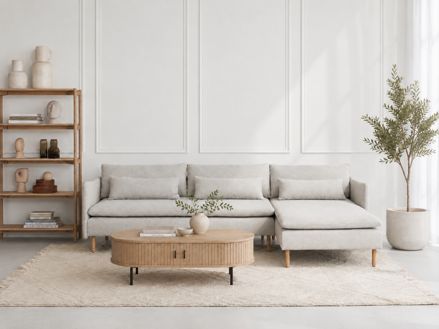 OTTO home Ecksofa "Syllas, Polsterecke, Sofa, hochwertige Verarbeitung" L-Form, mit Taschenfederkern, B: 298 cm, FSC