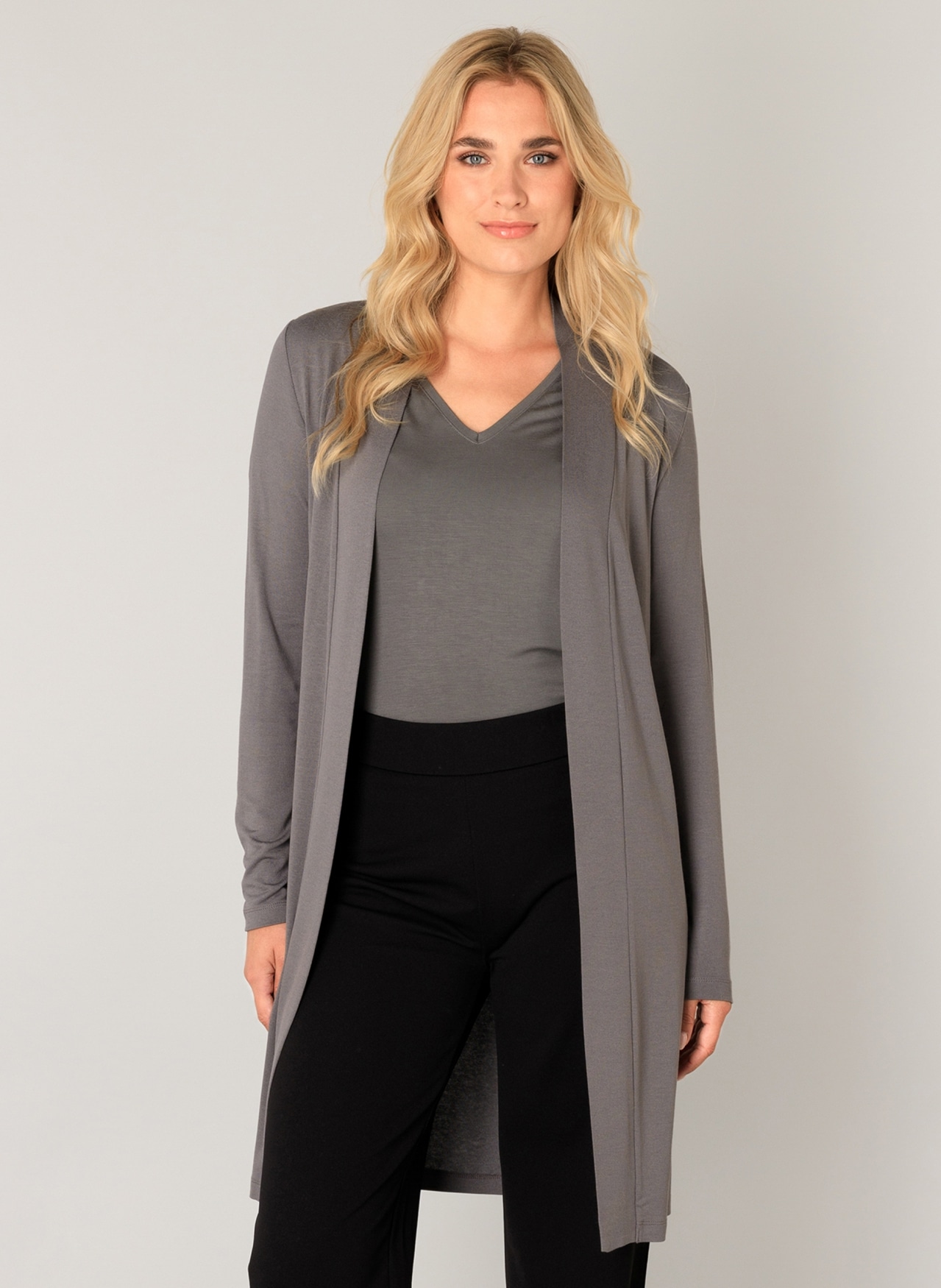 Base Level Longstrickjacke "Yayla Long", ohne Verschluss günstig online kaufen