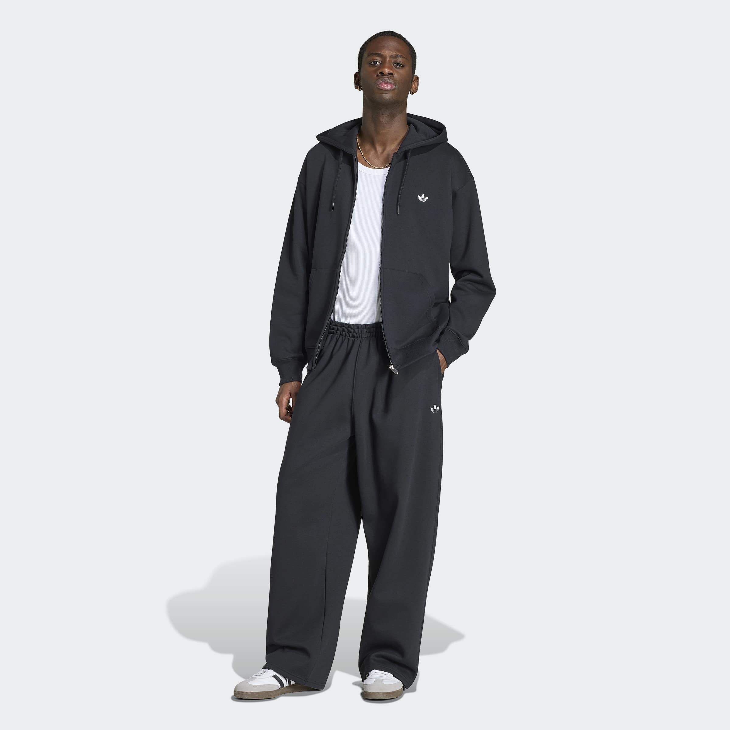 adidas Originals Kapuzensweatshirt »TREFOIL ESSENTIALS HOODIE, LOCKER GESCHNITTEN, MIT DURCHGEHENDEM REISS«, mit Kordel, in normaler Länge
