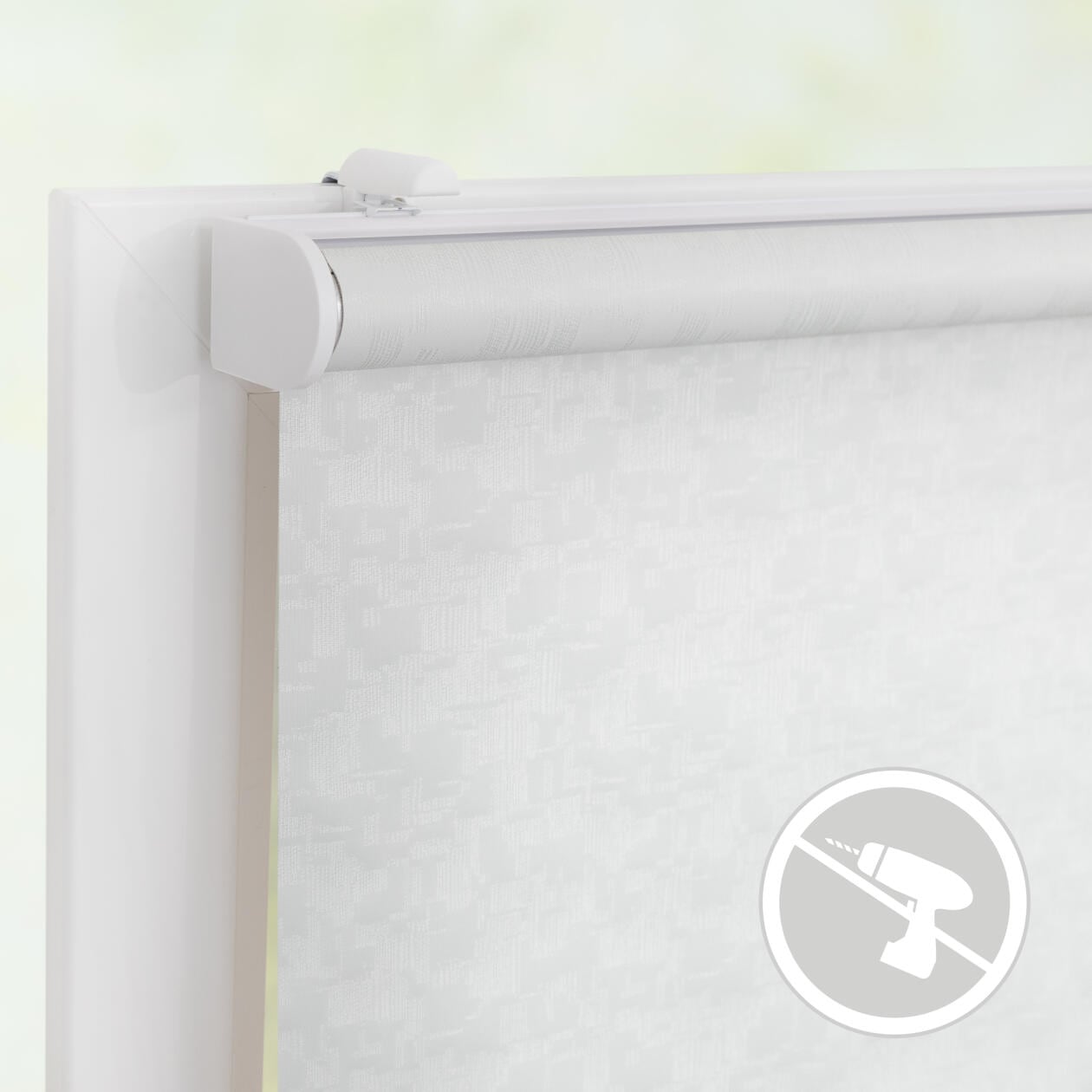 LICHTBLICK ORIGINAL Rollo »Klemmfix, ohne Bohren«, blickdicht, Blendschutz-Sichtschutz, mit Bohren/ohne Bohren, freihängend, Steuerbar mit Bluetooth-App, integrierter Elektromotor und Akku