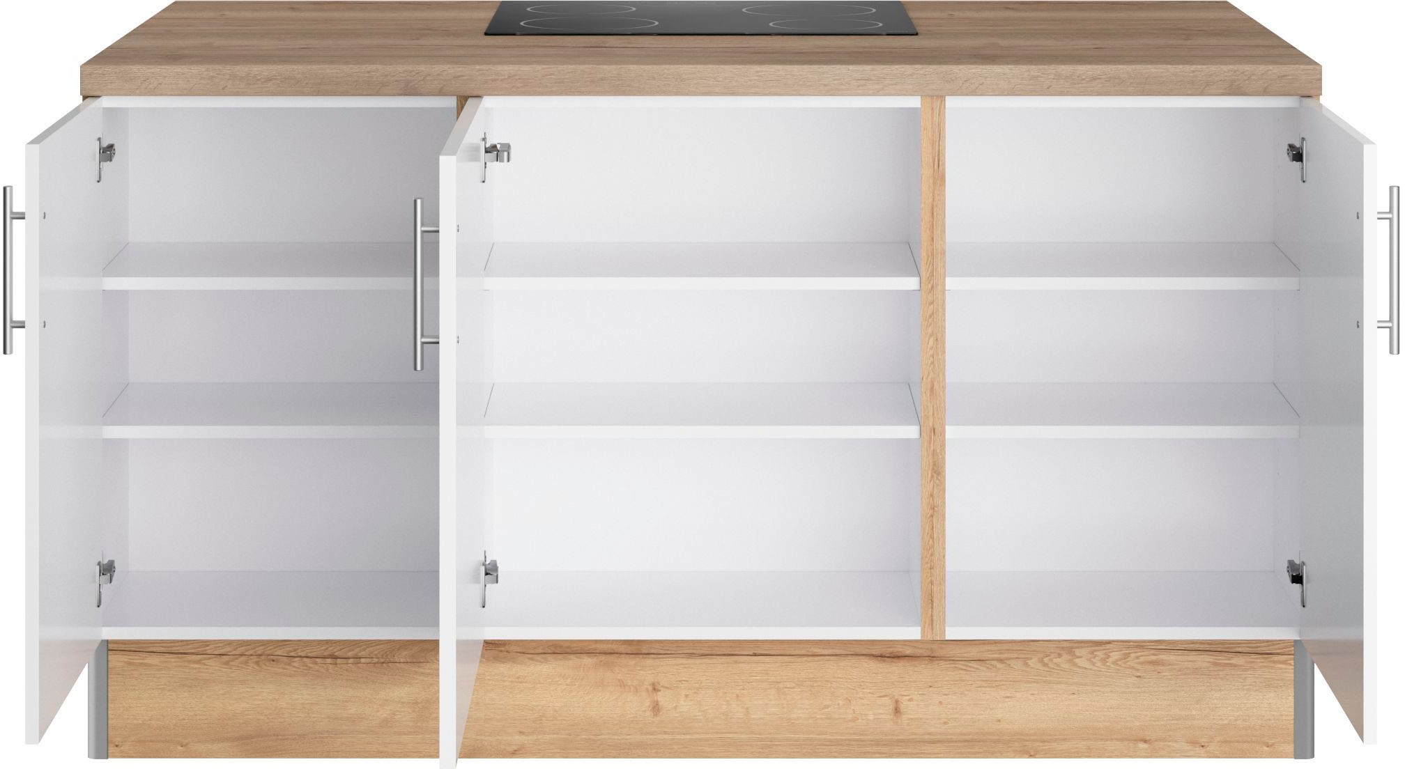 OPTIFIT Küche »Ahus«, 160 x 95 cm breit, Soft Close Funktion