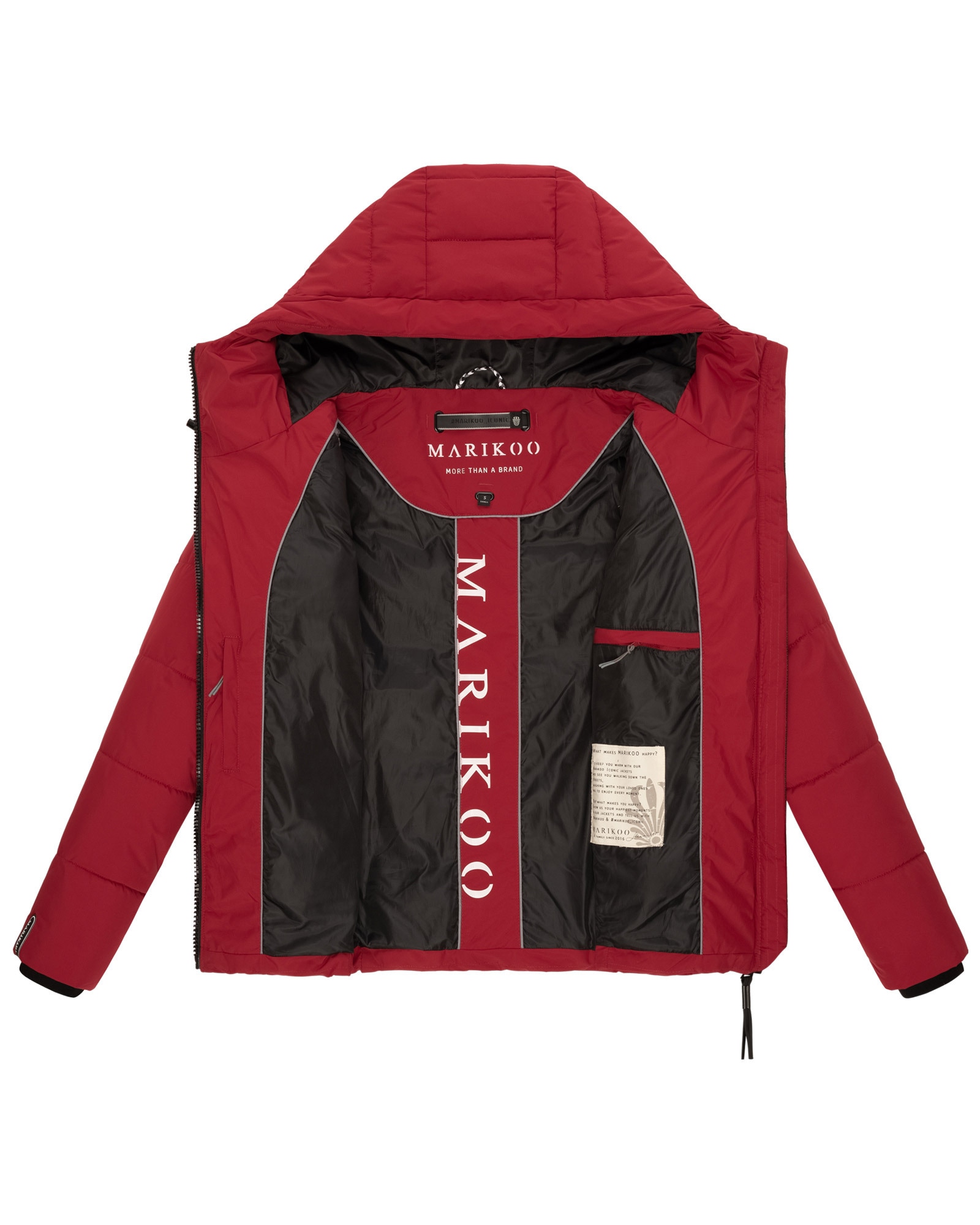 Marikoo Winterjacke »Shimoaa XVI«, Mit breiter Steppung und großer Kapuze