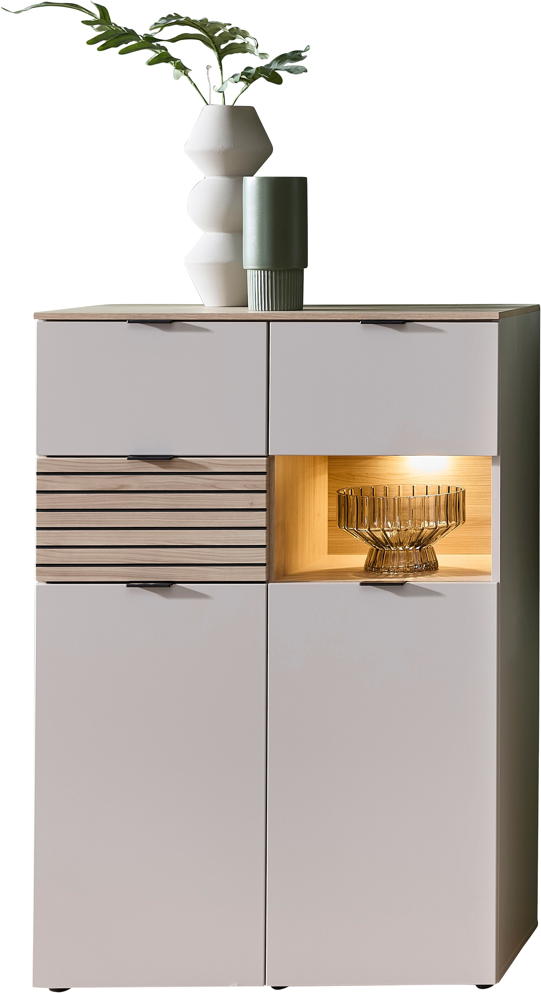 Innostyle Highboard "INA Highboard, 125 x 125 x 45 cm (B/H/T)" 1 Stk. tlg. günstig online kaufen